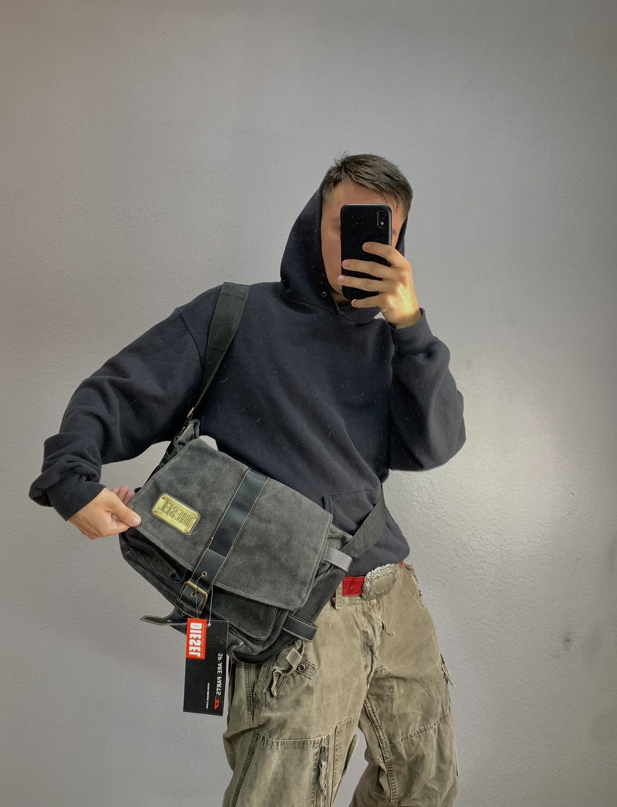 Diesel Diesel sling bag Vintage Y2K multi pocket bag military 90s Grailed