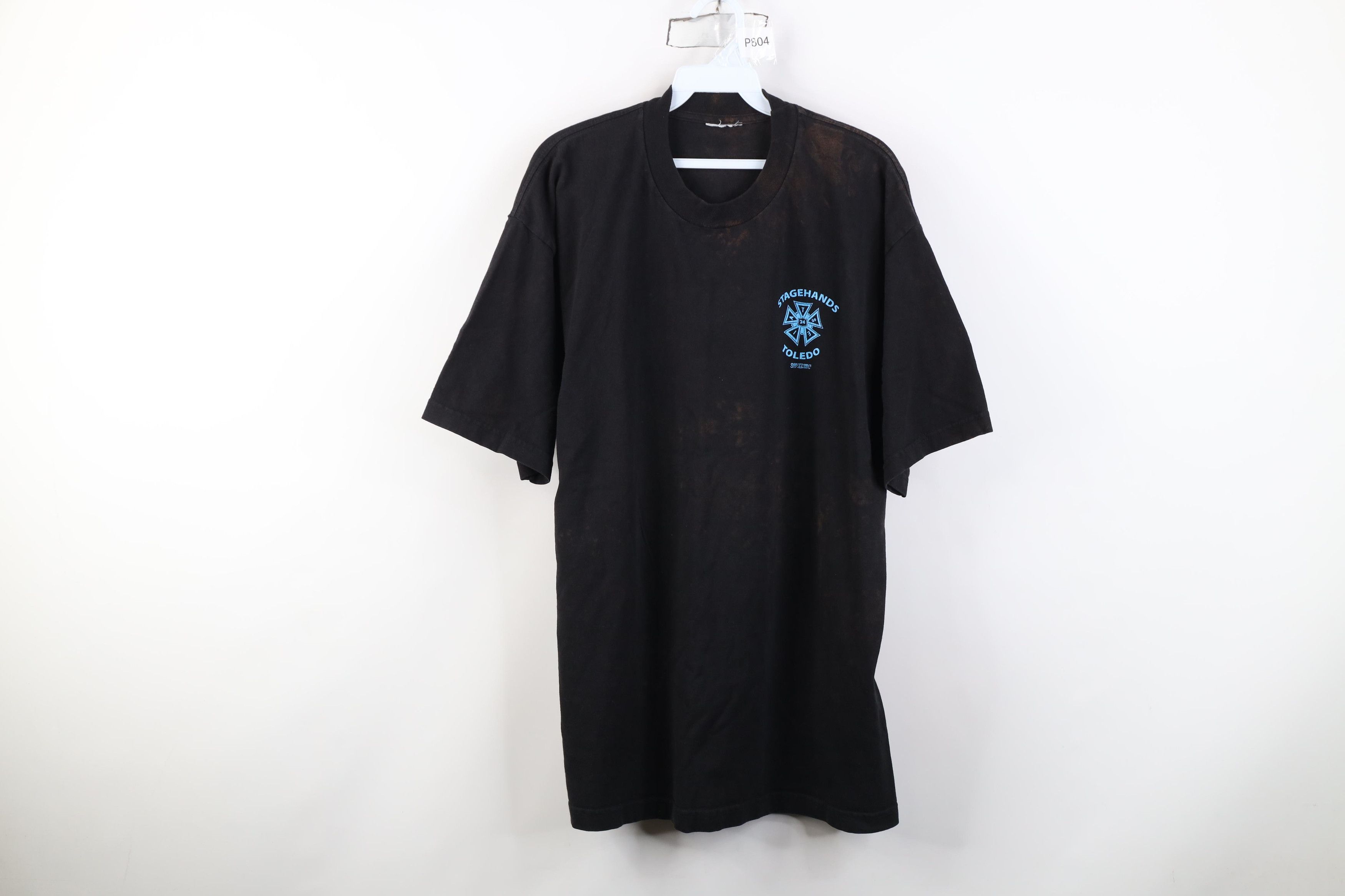 Vintage Vintage 90s Local 24 Union IATSE Stagehands Toledo T-Shirt Size US L / EU 52-54 / 3 - 1 Thumbnail