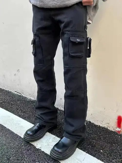 Jean High street wide-leg cargo pants with multiple pockets Size US 32 / EU 48 - 1 Thumbnail