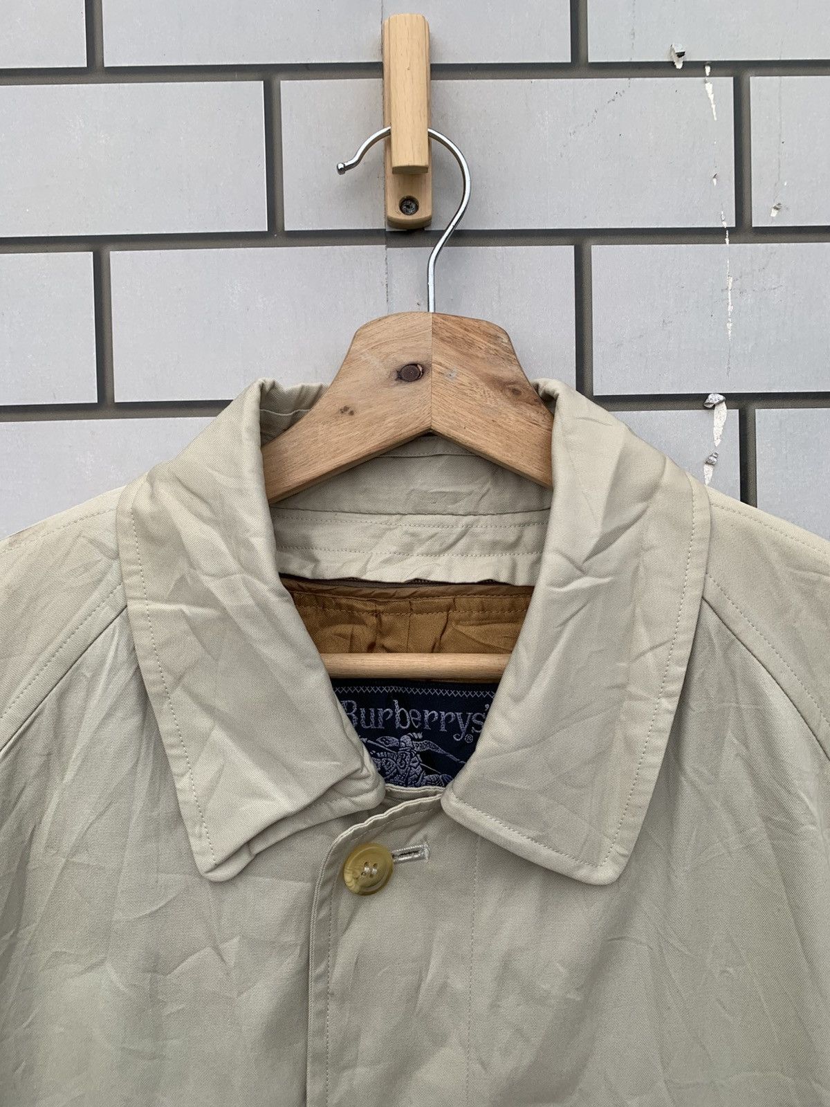 Burberry × Burberry Prorsum × Vintage Vintage Burberrys Nova Check Trench Coat Jacket Size US L / EU 52-54 / 3 - 9 Thumbnail