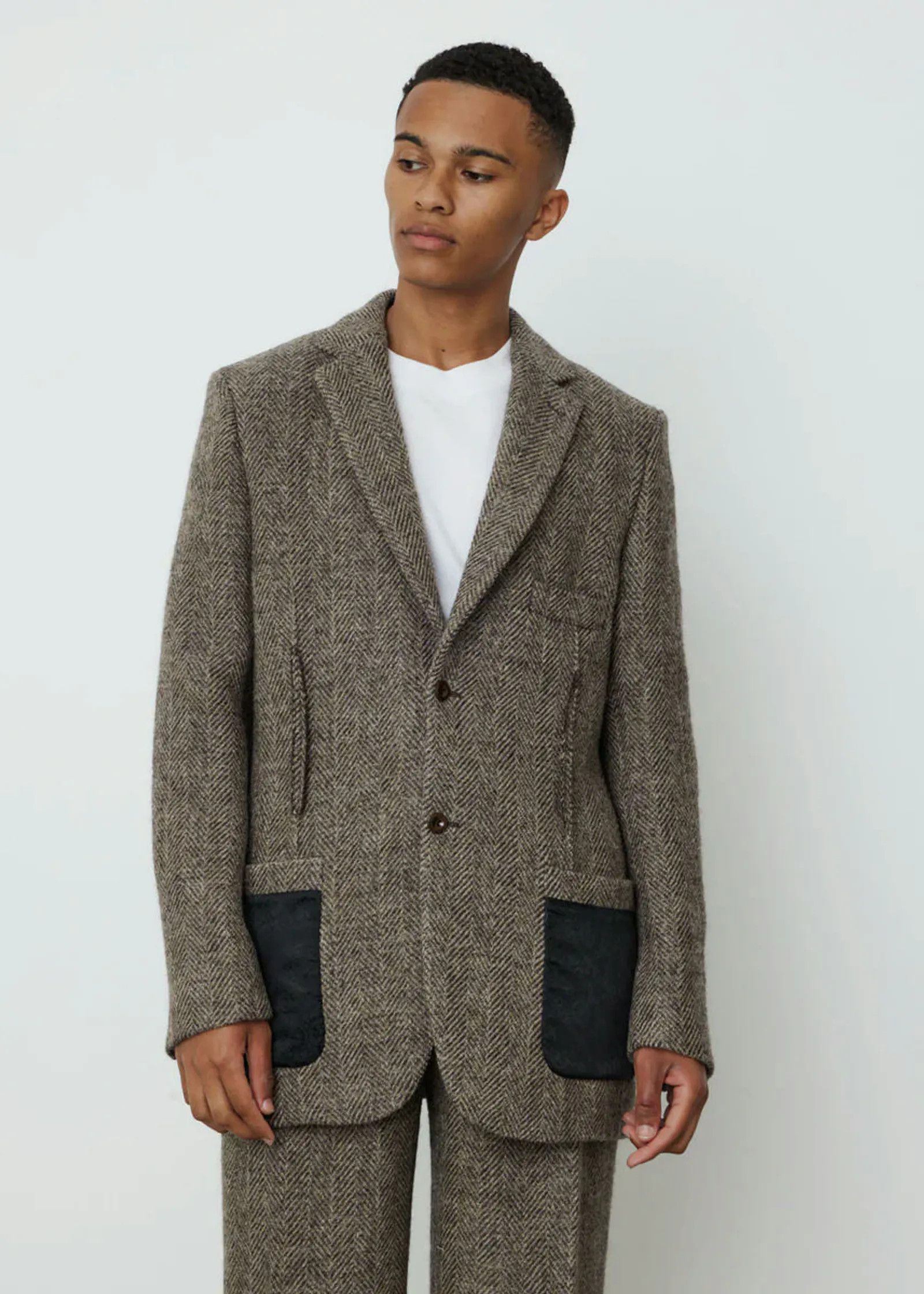 Acne Studios Acne Studios Junio Herringbone Jacket Size US S / EU 44-46 / 1 - 1 Thumbnail