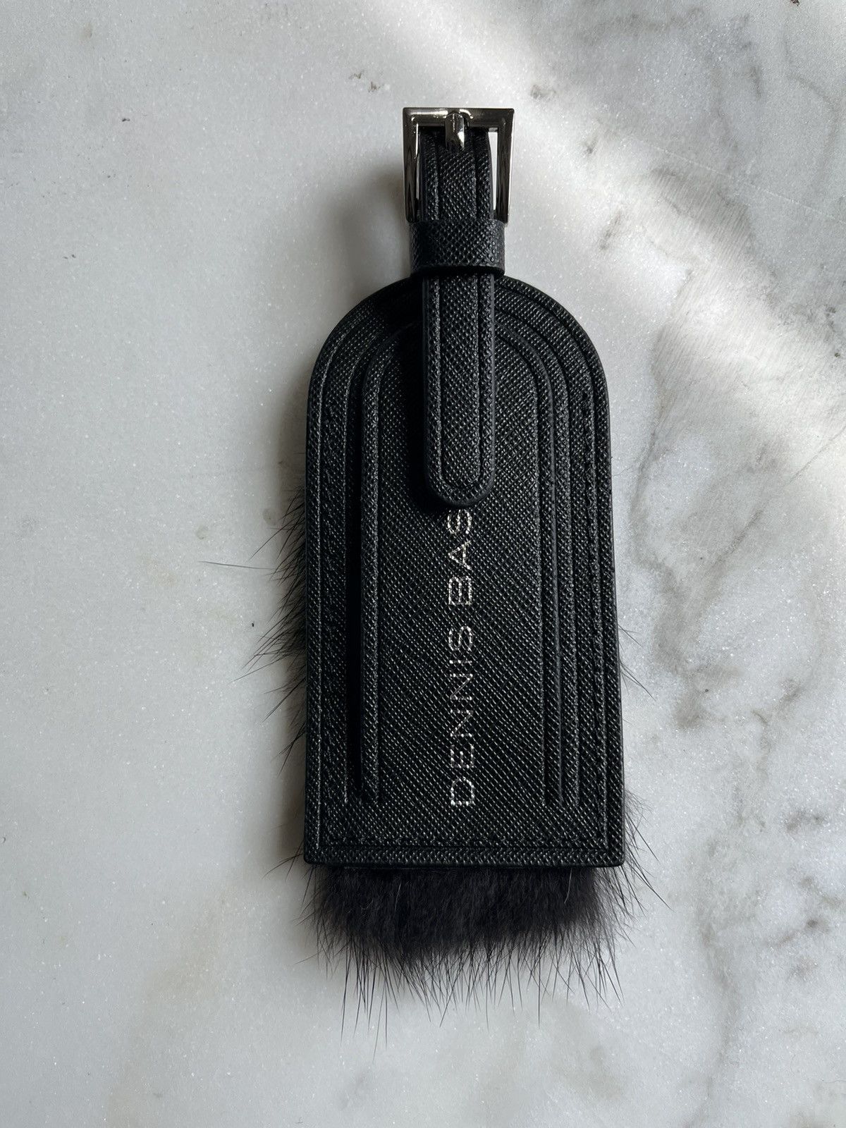 image of Vintage Luggage Travel Tag in Black, Men's