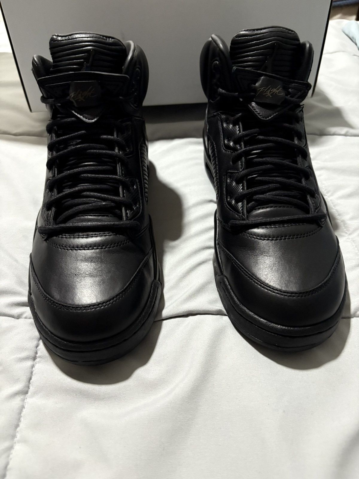 Jordan Brand Air Jordan 5 Retro Premium ‘Triple Black’ Size US 10.5 / EU 43-44 - 4 Thumbnail