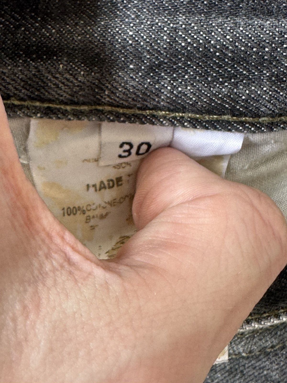 Helmut Lang Helmut Lang 2000's Raw Denim Grey Classic Cut Jeans Size US 30 / EU 46 - 9 Thumbnail