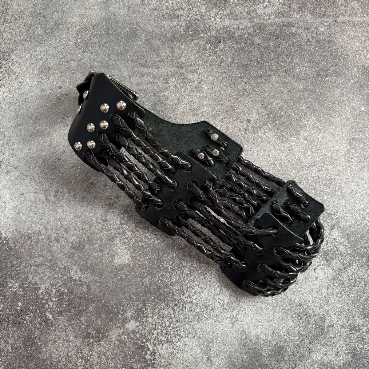Hysteric Glamour Y2K Grunge Archive Vintage Real Leather Corset Waist Belt Size ONE SIZE - 8 Thumbnail