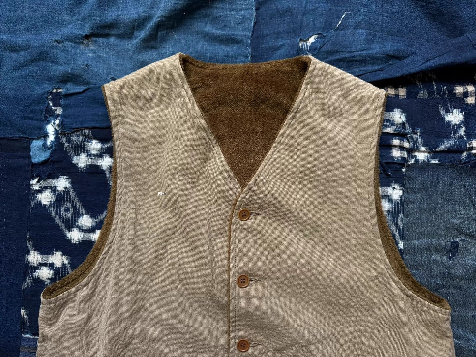 Visvim Beige Button-Front Vest Size L Size US L / EU 52-54 / 3 - 7 Thumbnail