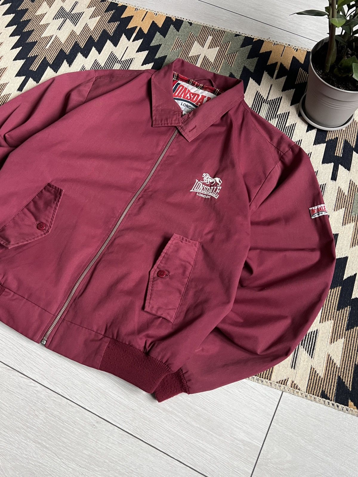 Lonsdale Vintage Lonsdale London Casual Bomber Jacket Size US L / EU 52-54 / 3 - 3 Thumbnail