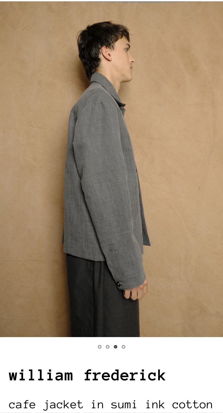 William Frederick William Frederick Sample Cafe Jacket in Sumi Ink Cotton Size US M / EU 48-50 / 2 - 2 Thumbnail