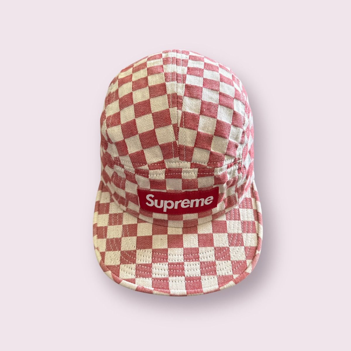 Supreme Ss18 Supreme Checkerboard Camp Cap DEADSTOCK Supreme SS18