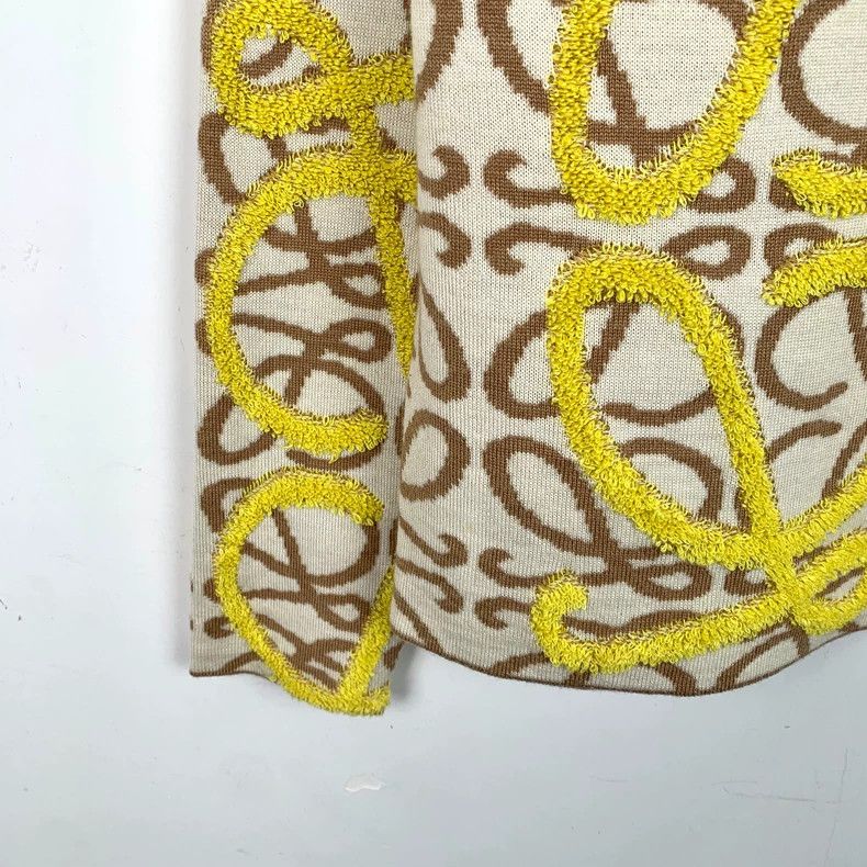Loewe Loewe Colorful logo printed wool round neck long sleeve kn Size XS / US 0-2 / IT 36-38 - 4 Thumbnail