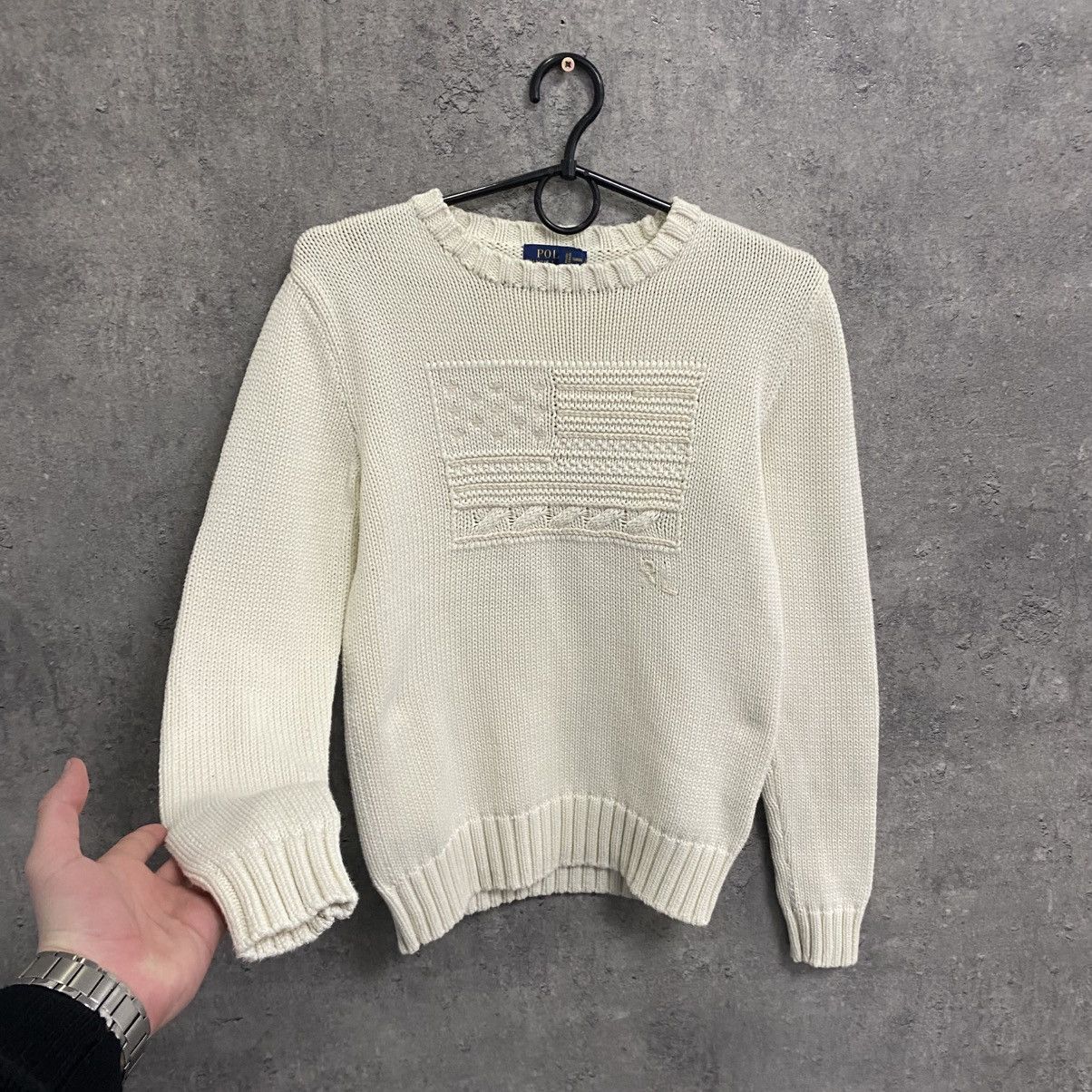 Polo Ralph Lauren Vintage Polo Ralph Lauren Sweater USA FLAG Knitwear Japanese Size US S / EU 44-46 / 1 - 2 Thumbnail