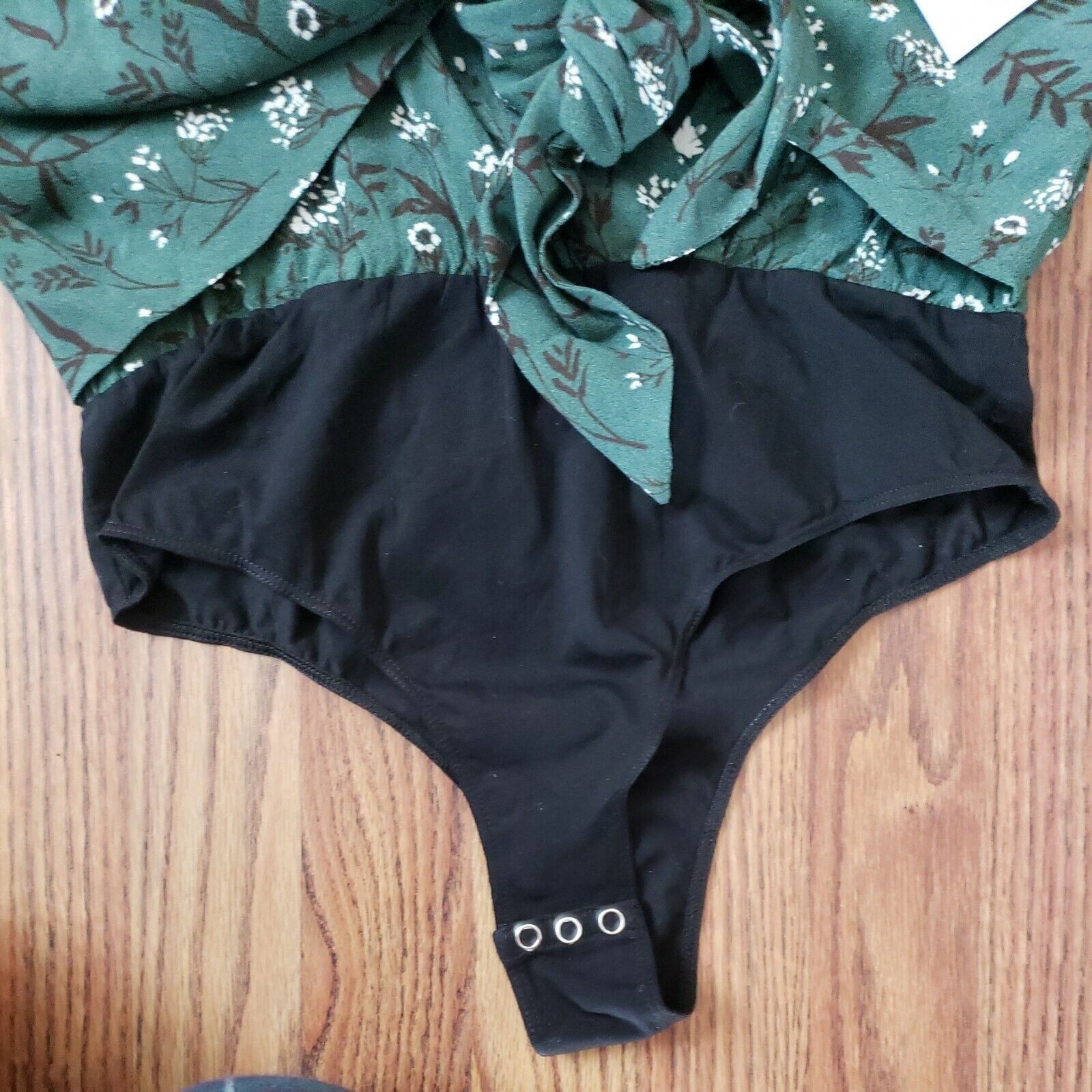 Other Revolve x Capulet Bodysuit Top Womens XS Green Floral Daria Size XS / US 0-2 / IT 36-38 - 3 Thumbnail