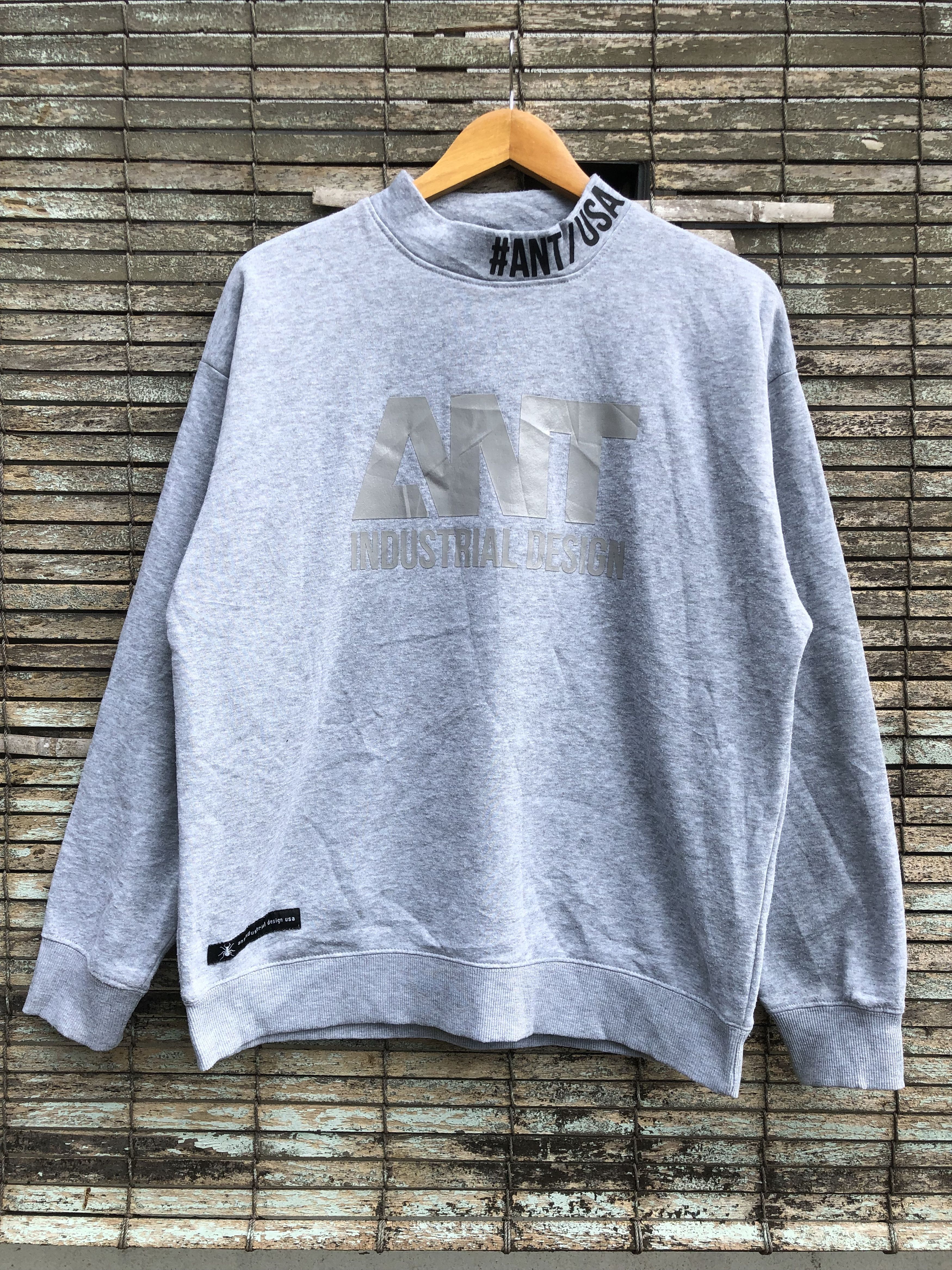 Japanese Brand Ant Industrial Design USA Big Logo Crewneck Sweatshirts Size US M / EU 48-50 / 2 - 1 Thumbnail