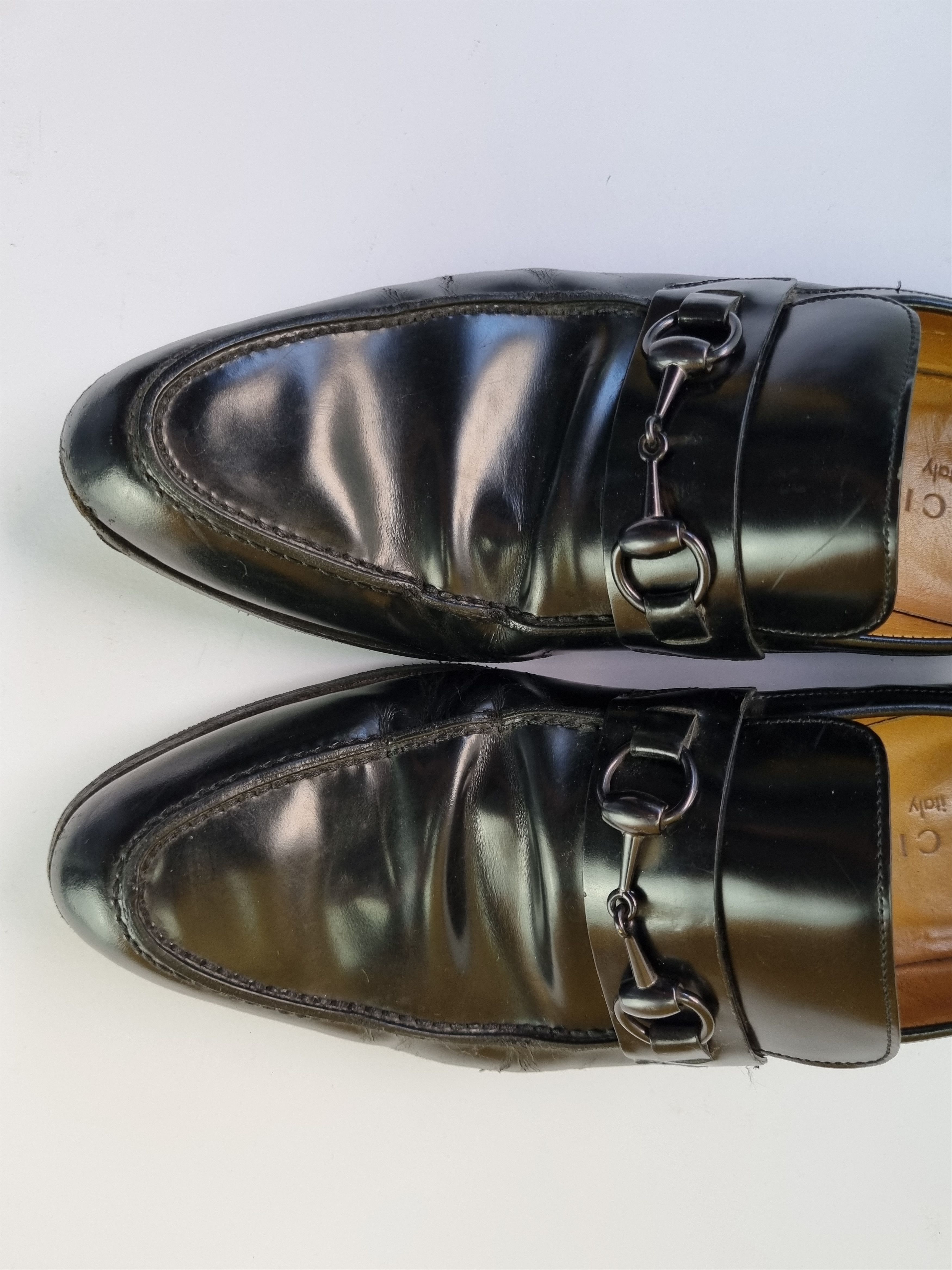 Gucci Vintage Gucci Vibram Leather Loafers Italian Shoes 181808 Size US 7 / EU 40 - 8 Thumbnail
