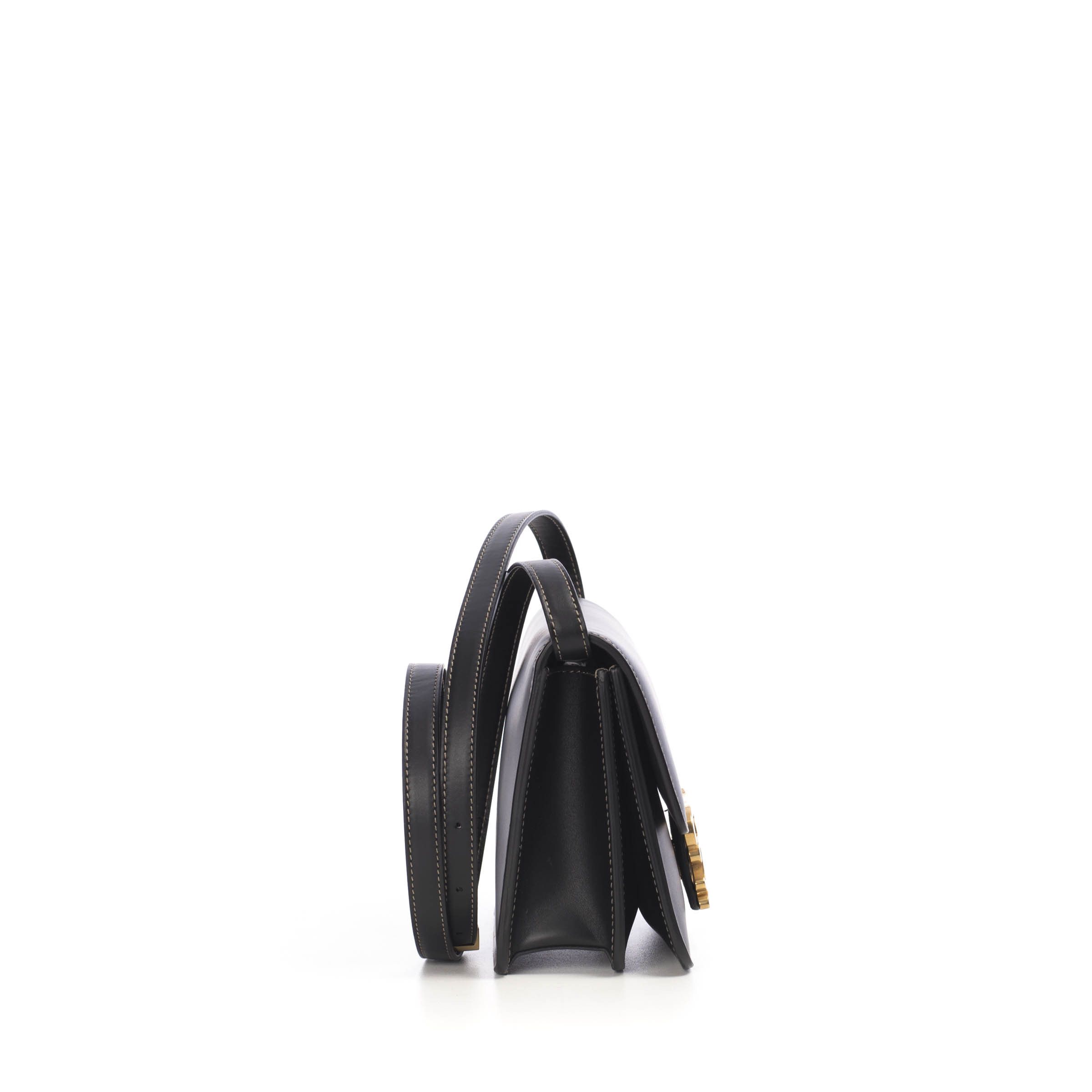 Fendi Black Leather Karligraphy Bag Size ONE SIZE - 7 Thumbnail