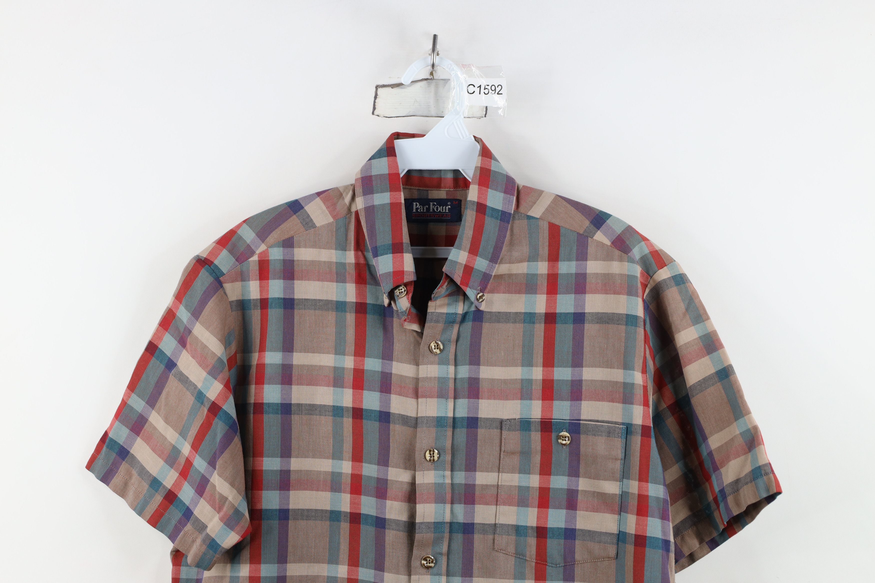 Vintage Vintage 70s Streetwear Short Sleeve Button Down Shirt USA Size US M / EU 48-50 / 2 - 2 Thumbnail