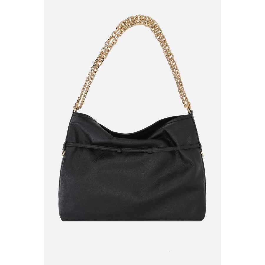 Givenchy GIVENCHY Voyou Chain Medium Black Grainy Leather Shoulder Ba Size ONE SIZE - 3 Thumbnail