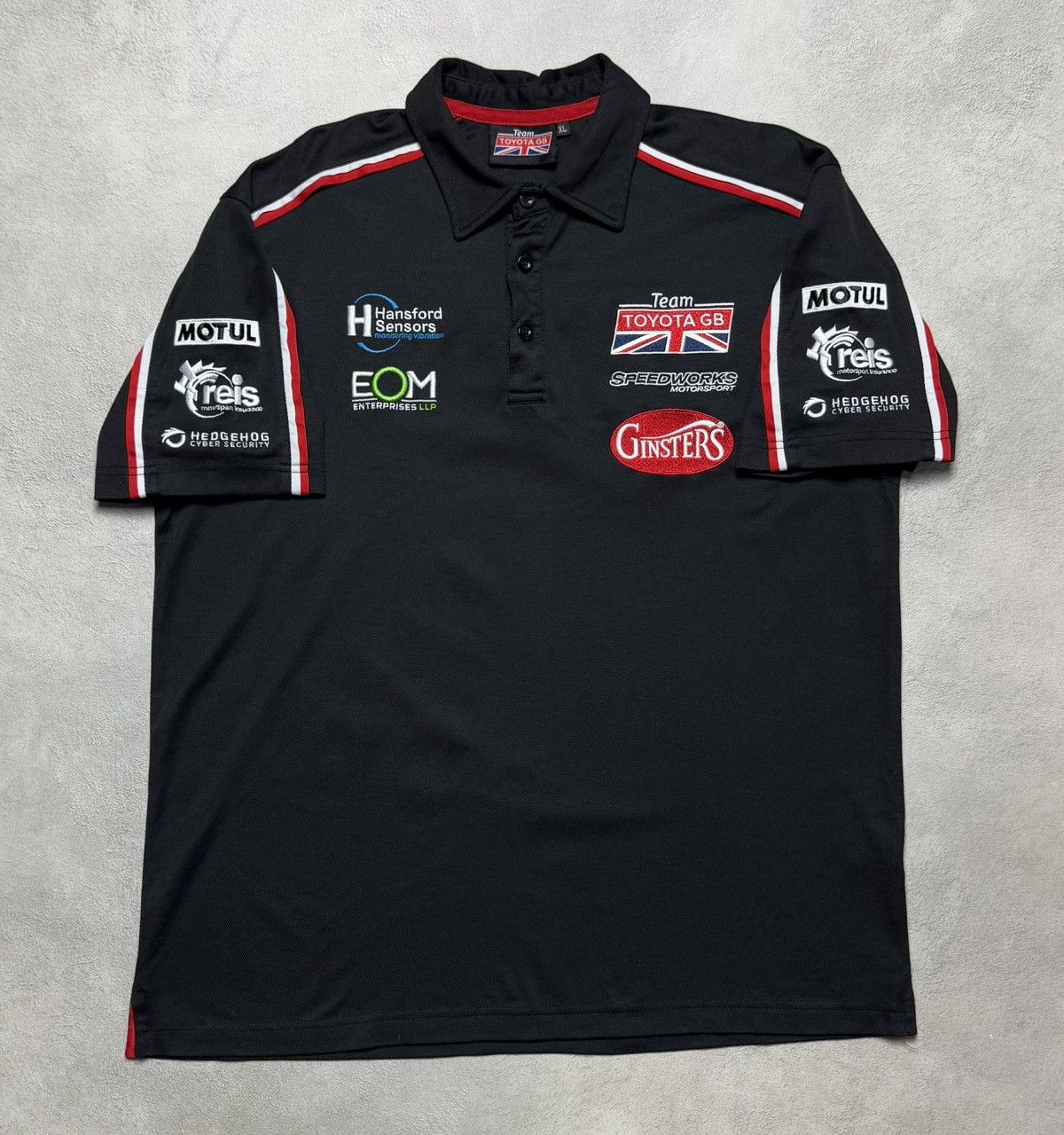 Vintage Toyota GB Team Corolla Racing Polo Shirt Logo Vintage Size US XL / EU 56 / 4 - 1 Thumbnail