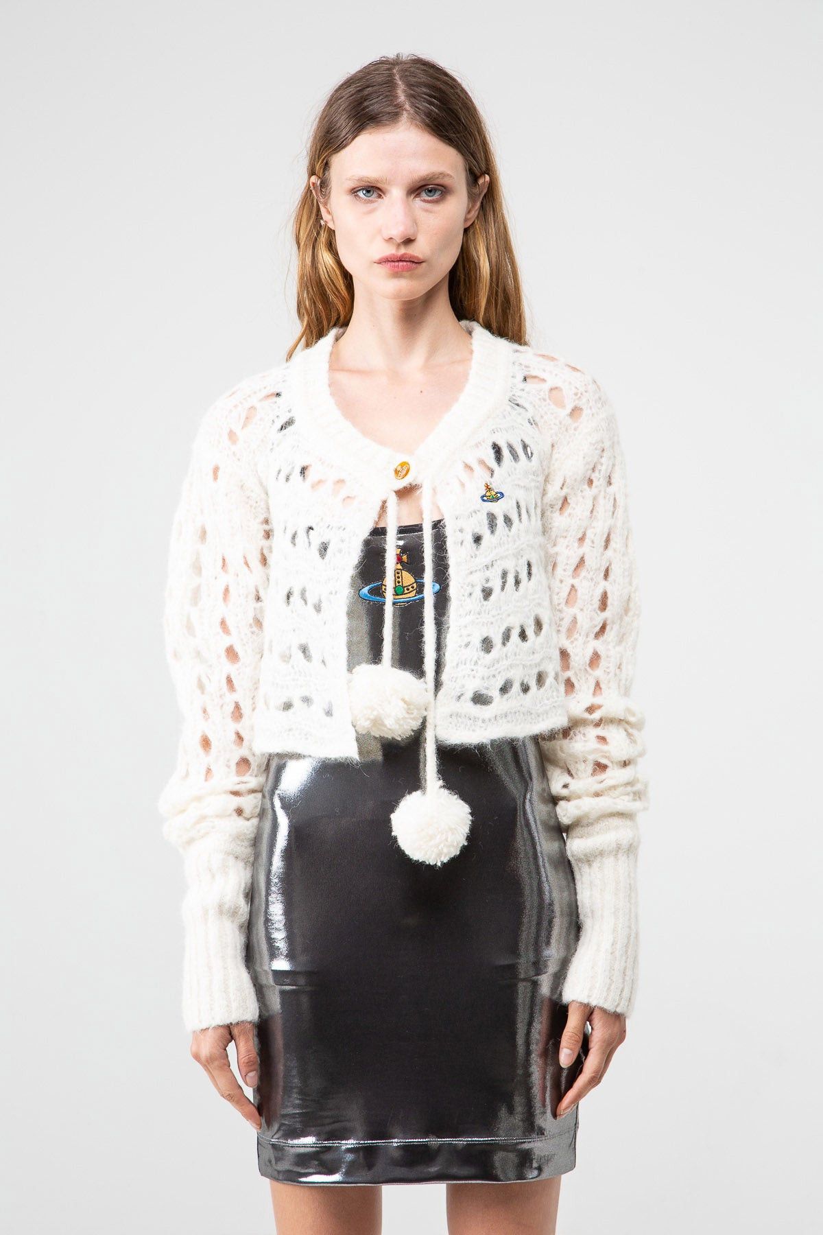 Vivienne Westwood $1800 Vivienne Westwood Lacework Cardigan Size L / US 10 / IT 46 - 1 Thumbnail