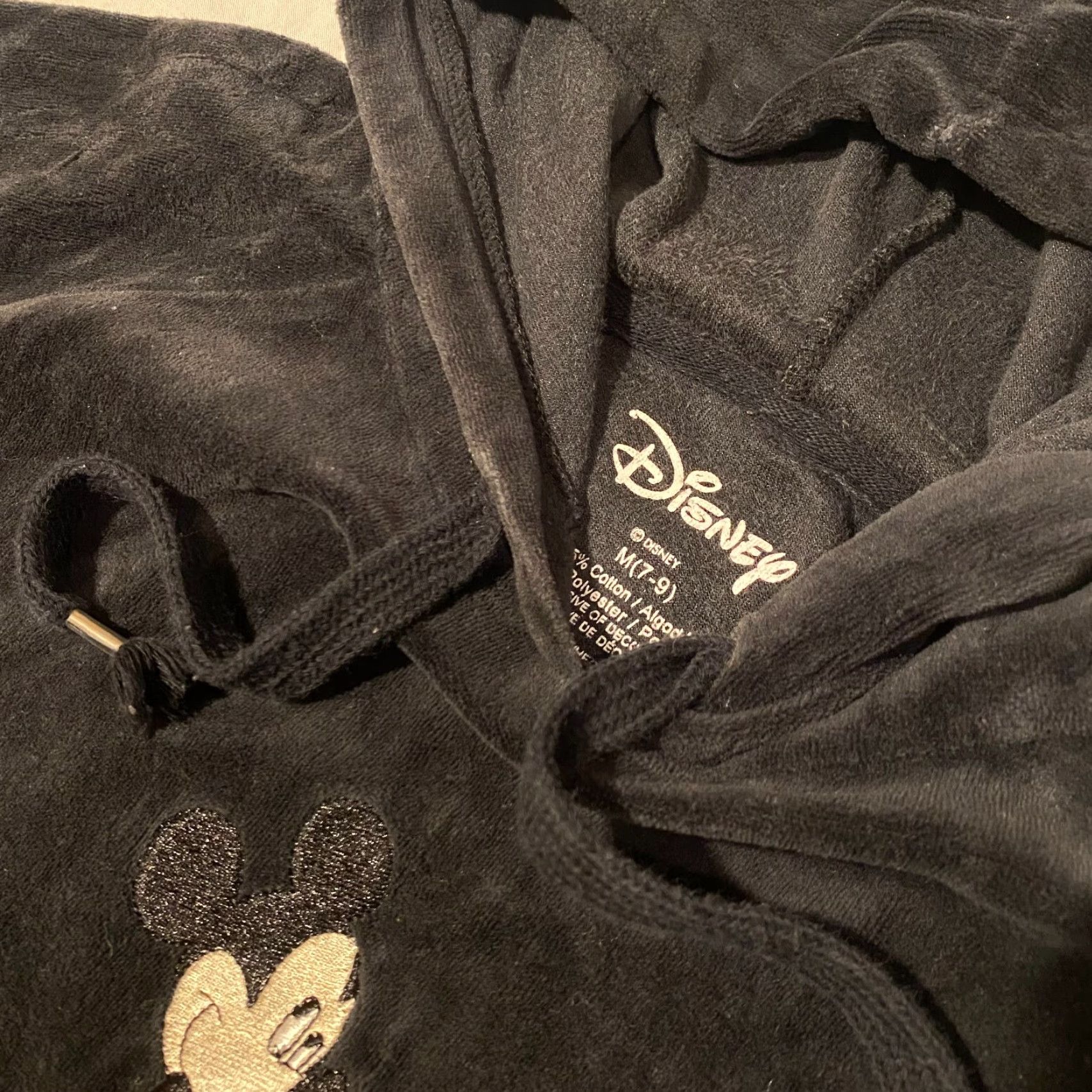 Disney Disney Mickey Mouse Black Crop Top Hooide Blanket Fleece - M Size M / US 6-8 / IT 42-44 - 3 Thumbnail