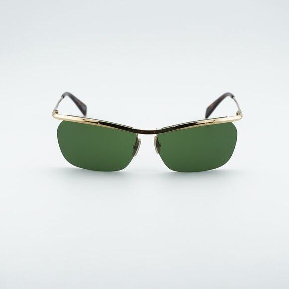 Celine Celine CL40307U 30N Sunglasses Gold Square Frame, Green Size ONE SIZE - 3 Thumbnail