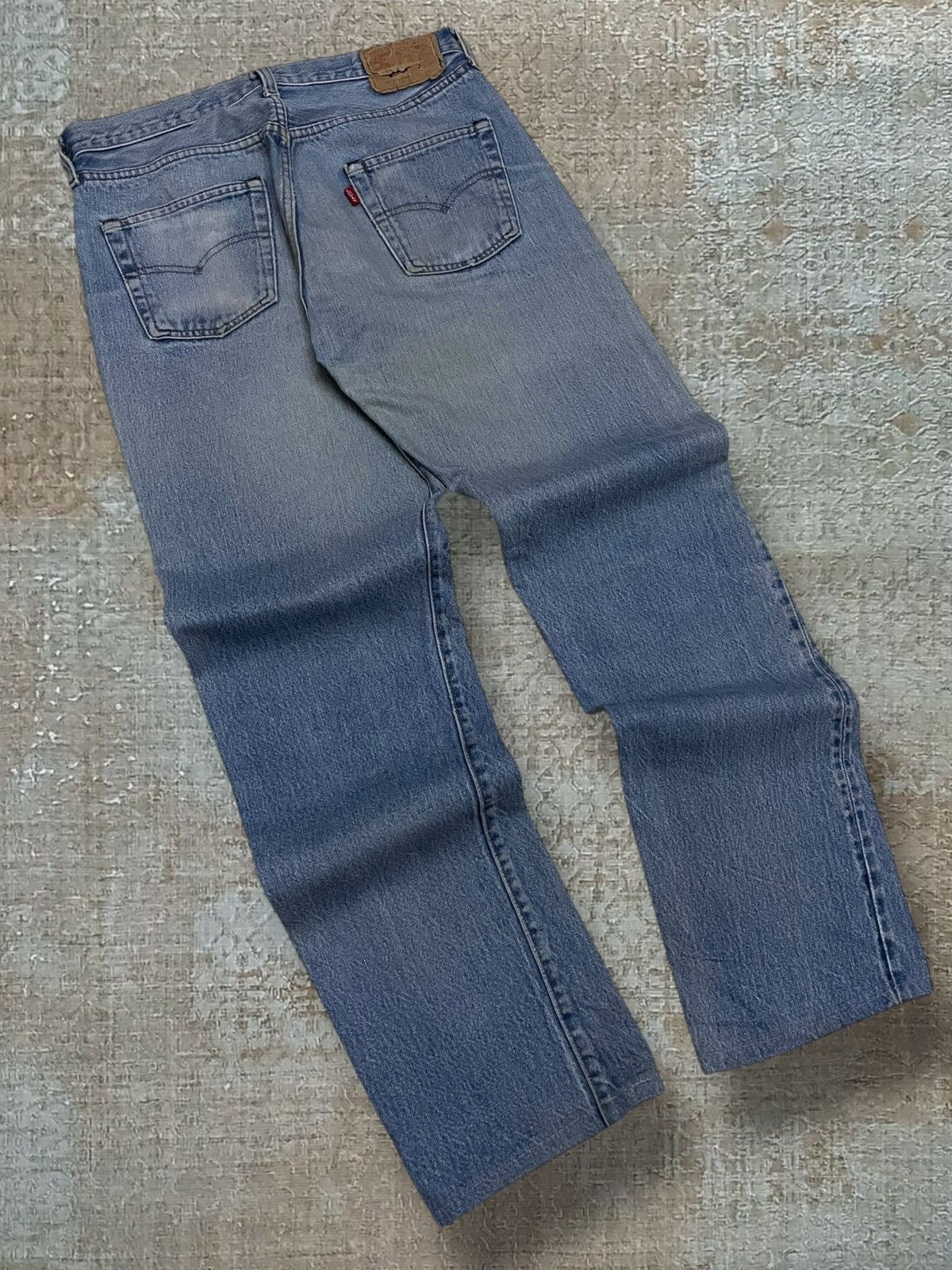 Levi's Vintage Clothing Vintage 1990s Designer Levis 501 Distressed Selvedge Denim Size US 32 / EU 48 - 11 Thumbnail