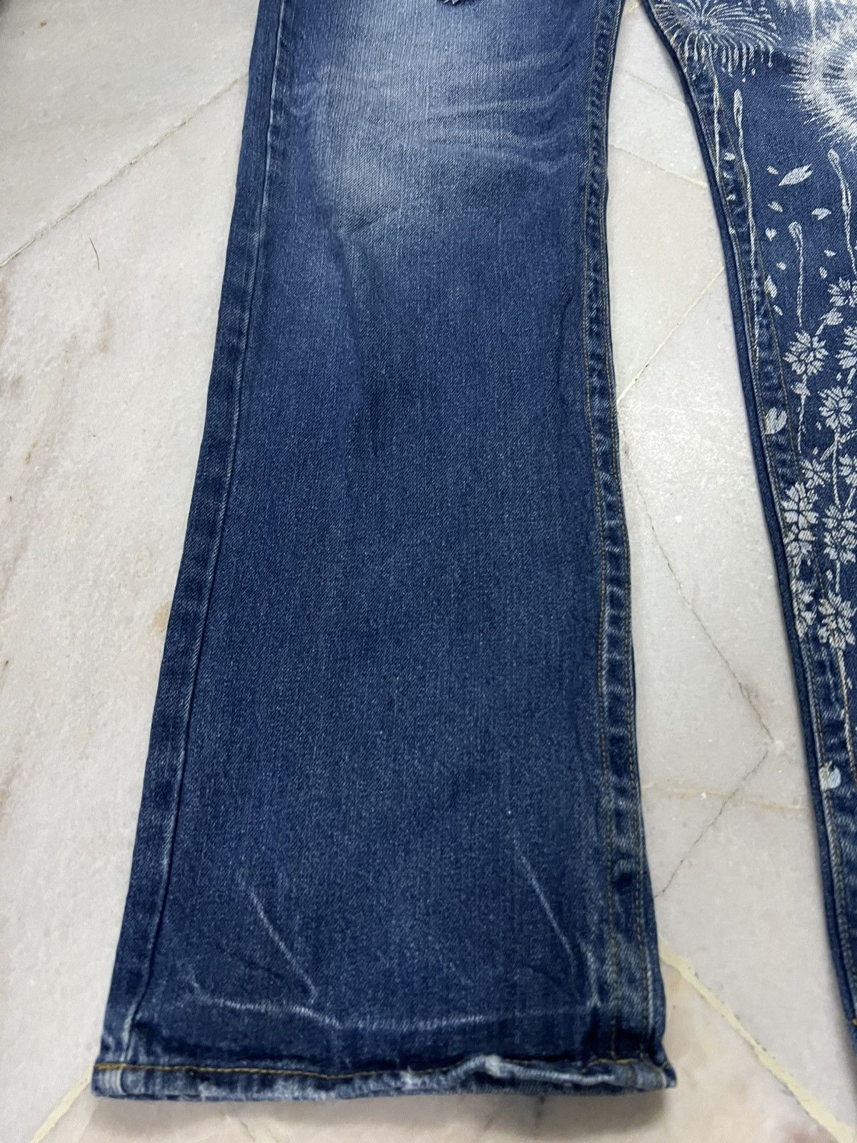 Japanese Brand 💥Rare Japanese Brand Sukajan Distress Jean Size US 33 - 4 Thumbnail