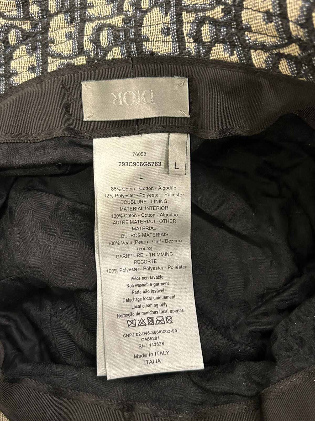 Dior Dior Oblique Clip Bucket Hat Size ONE SIZE - 3 Thumbnail