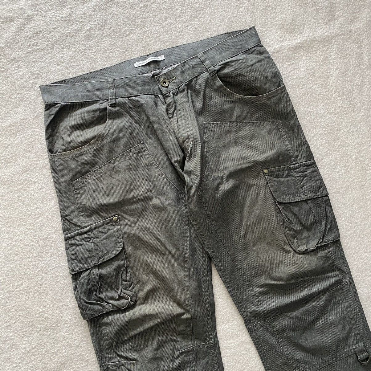 Japanese Brand × Michel Klein Vintage Michel Klein Flared Cargo Pants w36 Size US 36 / EU 52 - 3 Thumbnail