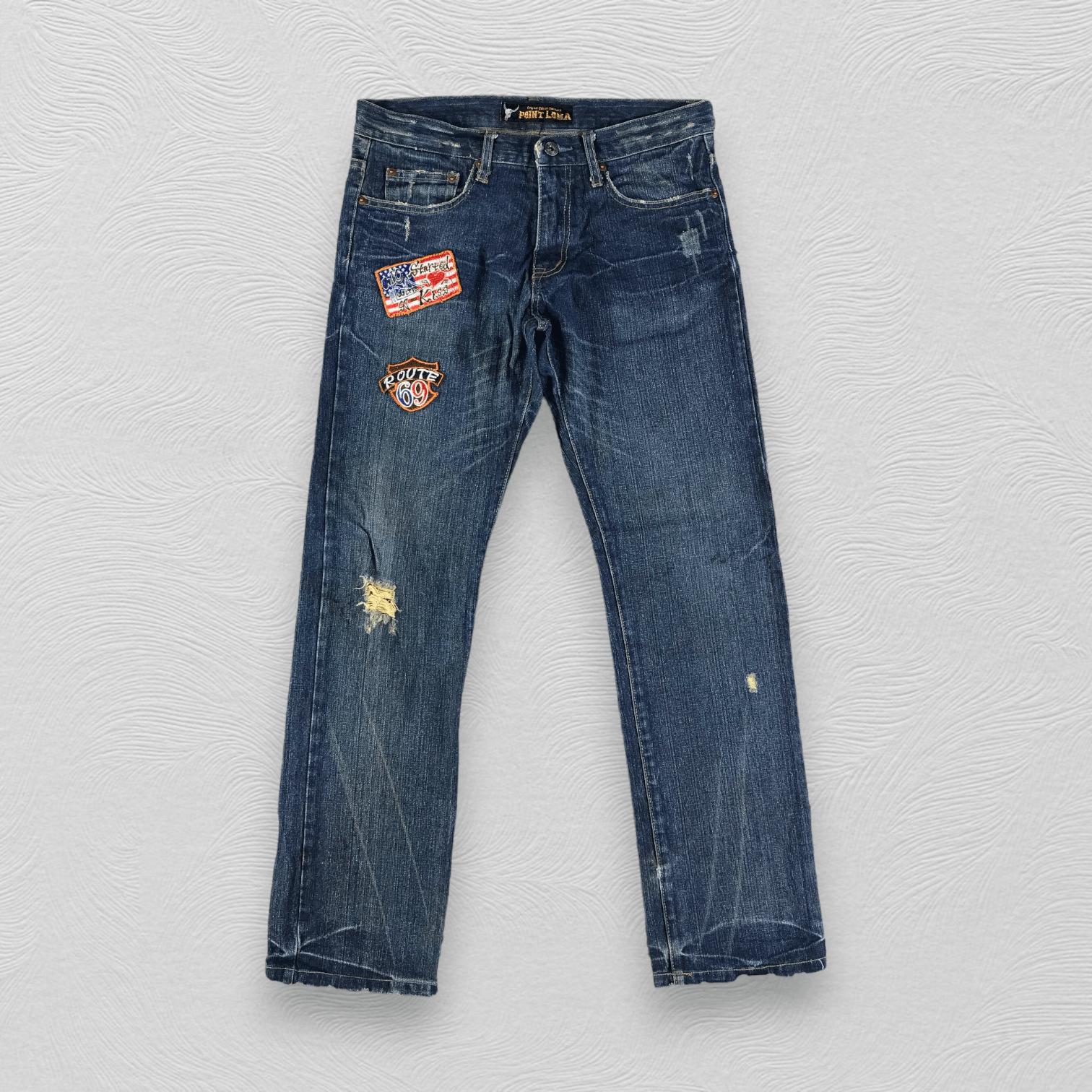 Japanese Brand Japanese Brand Point Loma Jeans Patchwork Denim KJ2299 Size US 32 / EU 48 - 1 Thumbnail