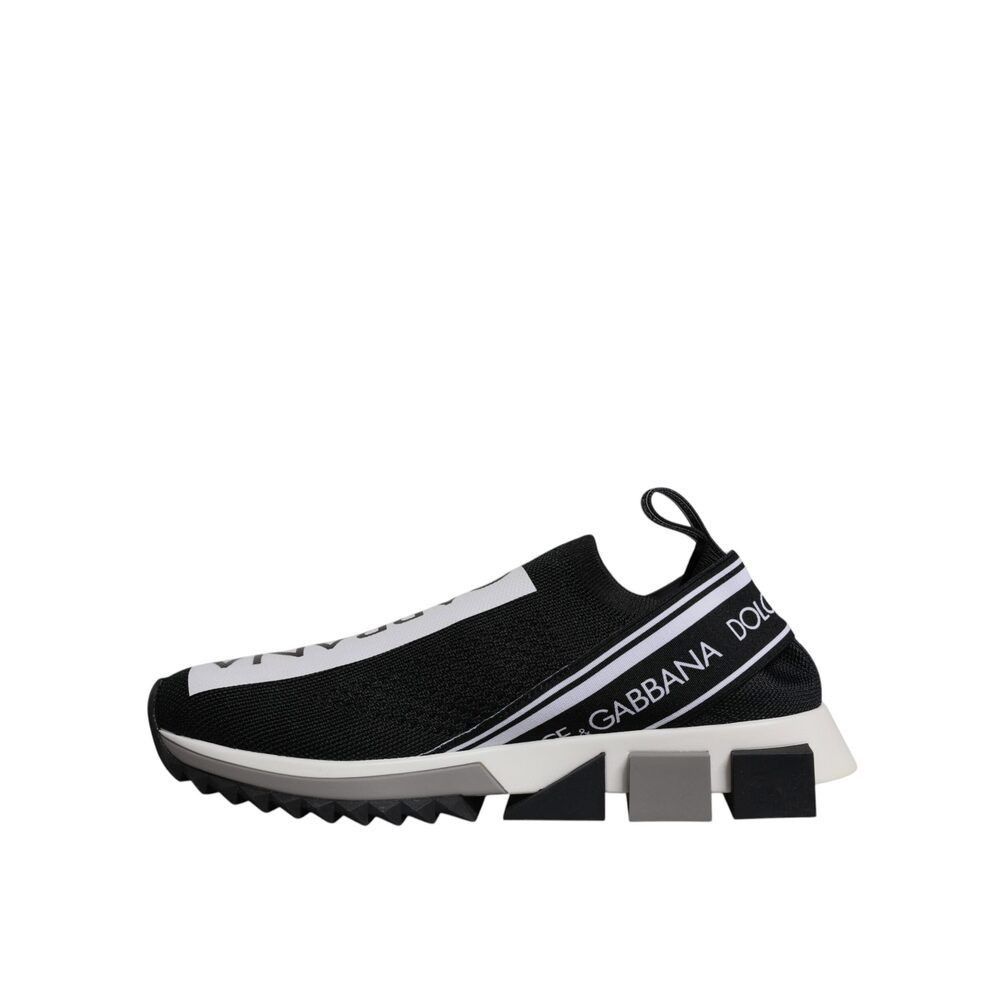Dolce & Gabbana Dolce & Gabbana Black White Slip On Sorrento Sneakers Shoes Size US 7 / IT 37 - 5 Thumbnail