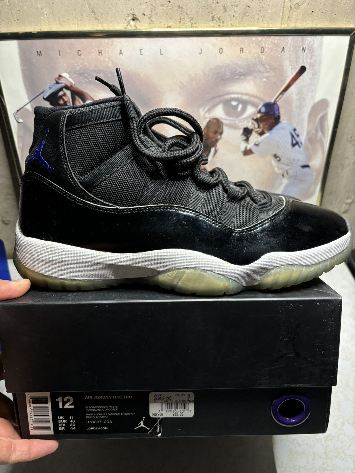 Jordan Brand Jordan Retro 11 ‘space jam’ Size US 12 / EU 45 - 1 Thumbnail