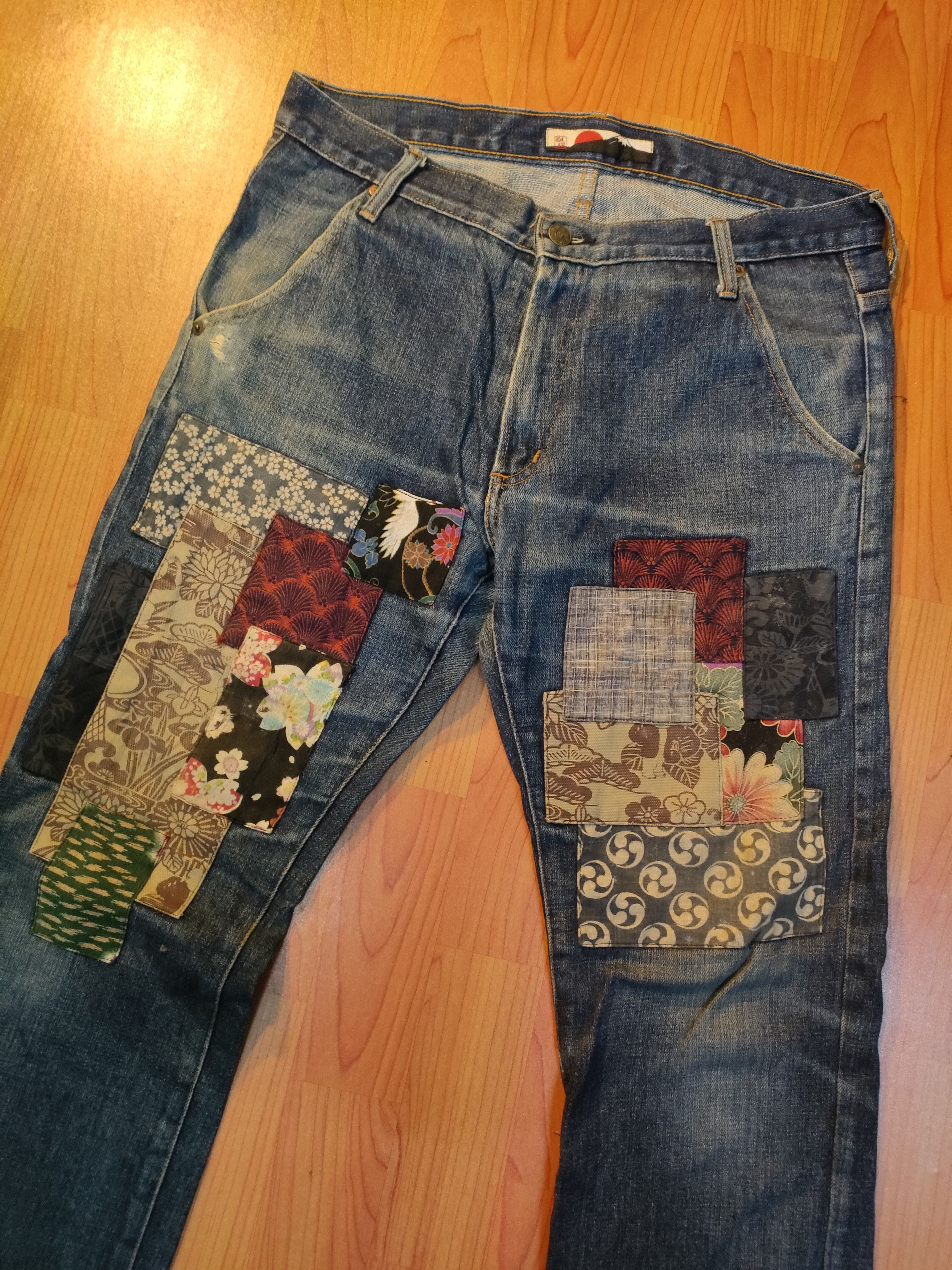 Japanese Brand Japanese Brand Patchwork Jeans Size US 32 / EU 48 - 4 Thumbnail