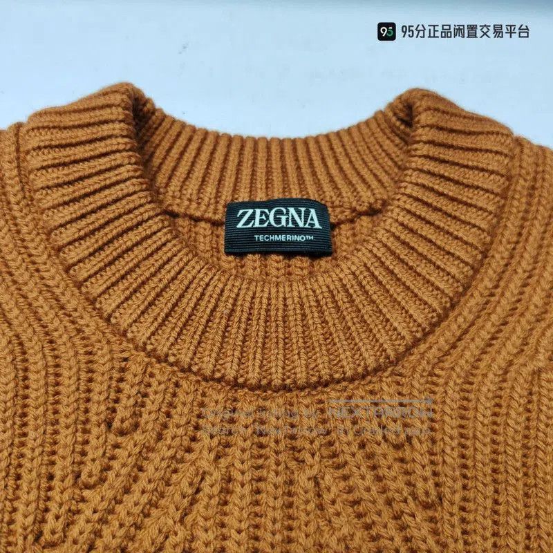 Ermenegildo Zegna Zegna Men's Crew Neck Pullover Sports Sweater. Size US M / EU 48-50 / 2 - 5 Thumbnail