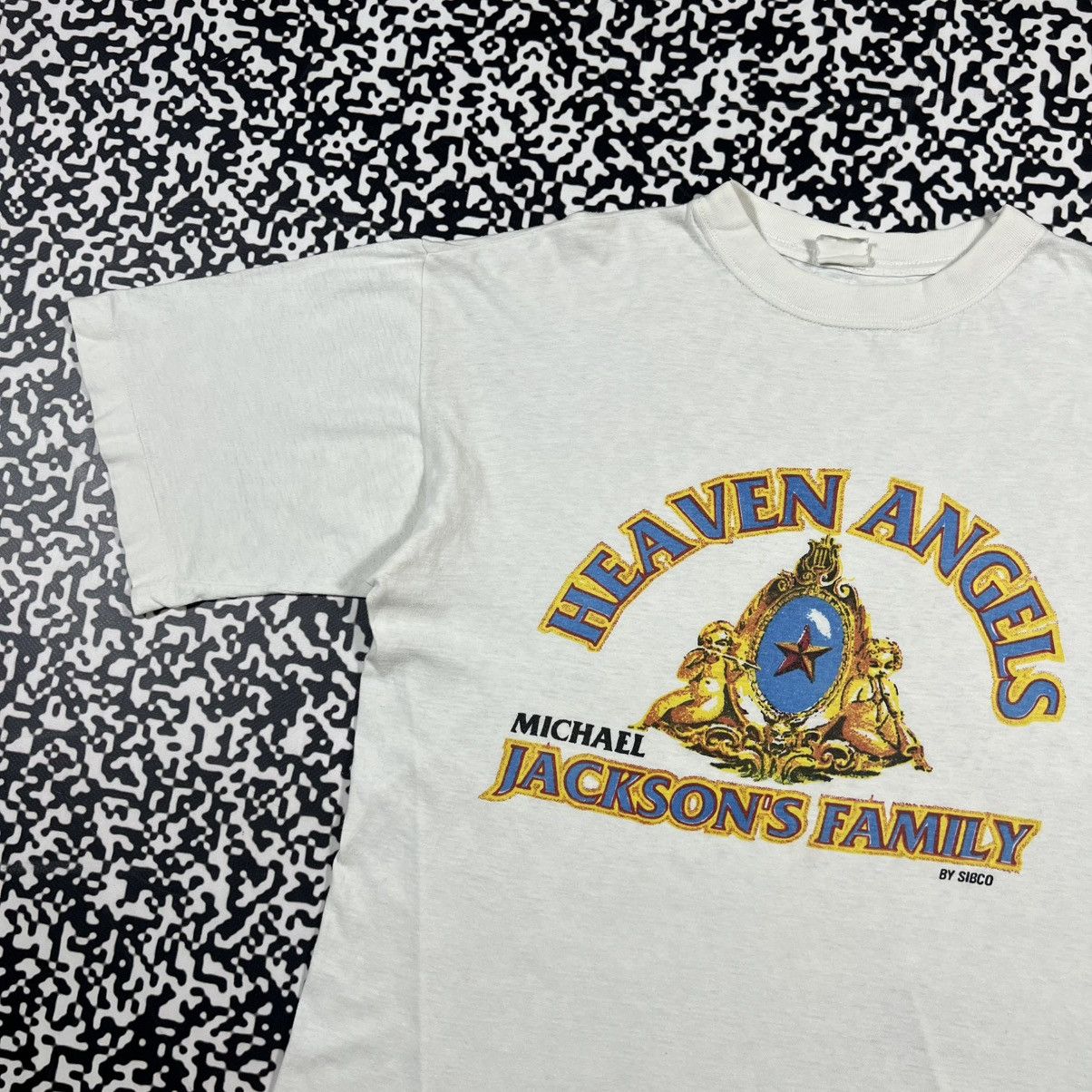 Michael Jackson Vintage 90s Rare Michael Jackson Heaven Angels Band T-shirt Size US XL / EU 56 / 4 - 4 Thumbnail