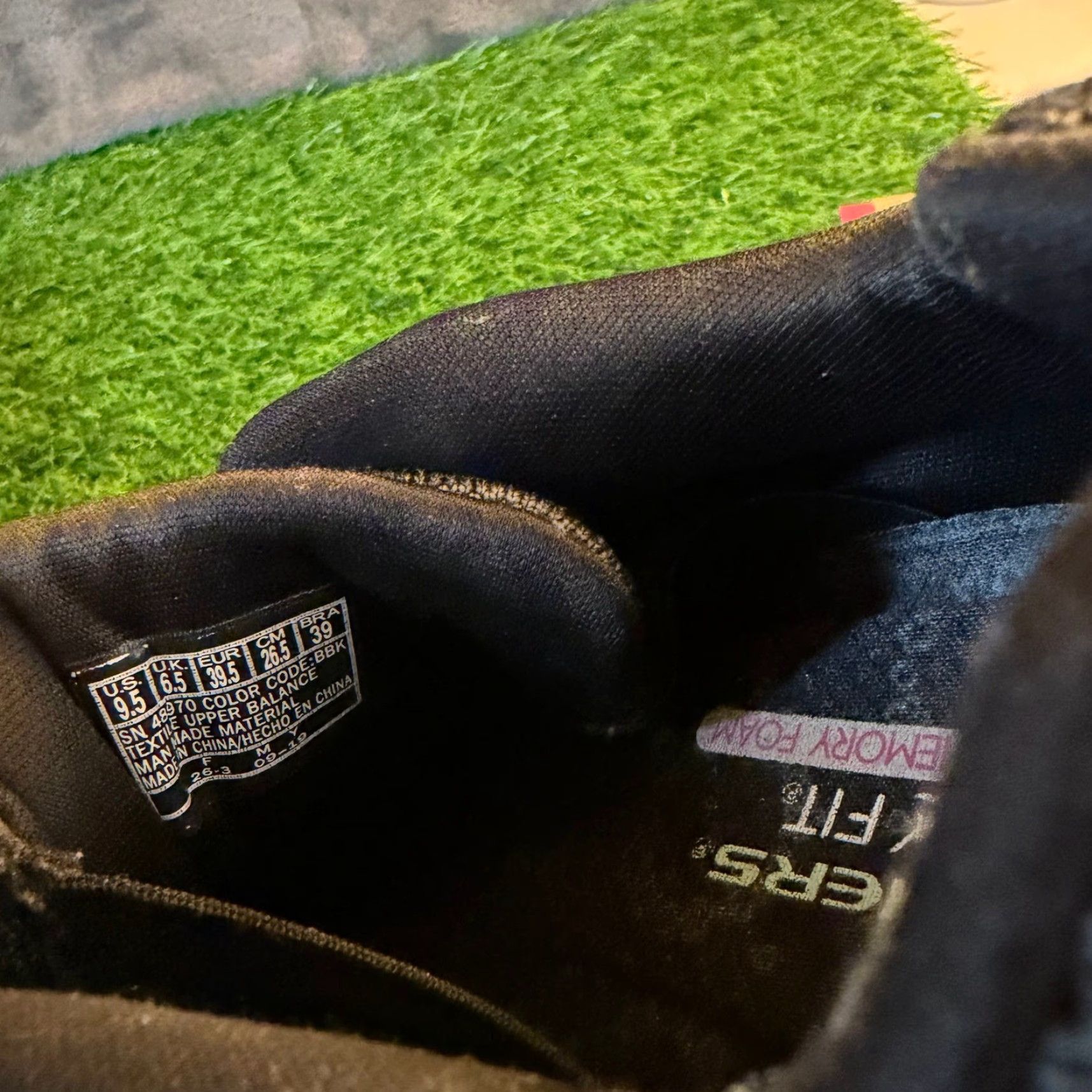 SKECHERS Skechers Slip On Knit Sneakers Womens Memory Foam Relaxed Fit Shoes 9.5 Black Low Top Casual Walking Shoes Size US 10 / IT 40 - 7 Thumbnail
