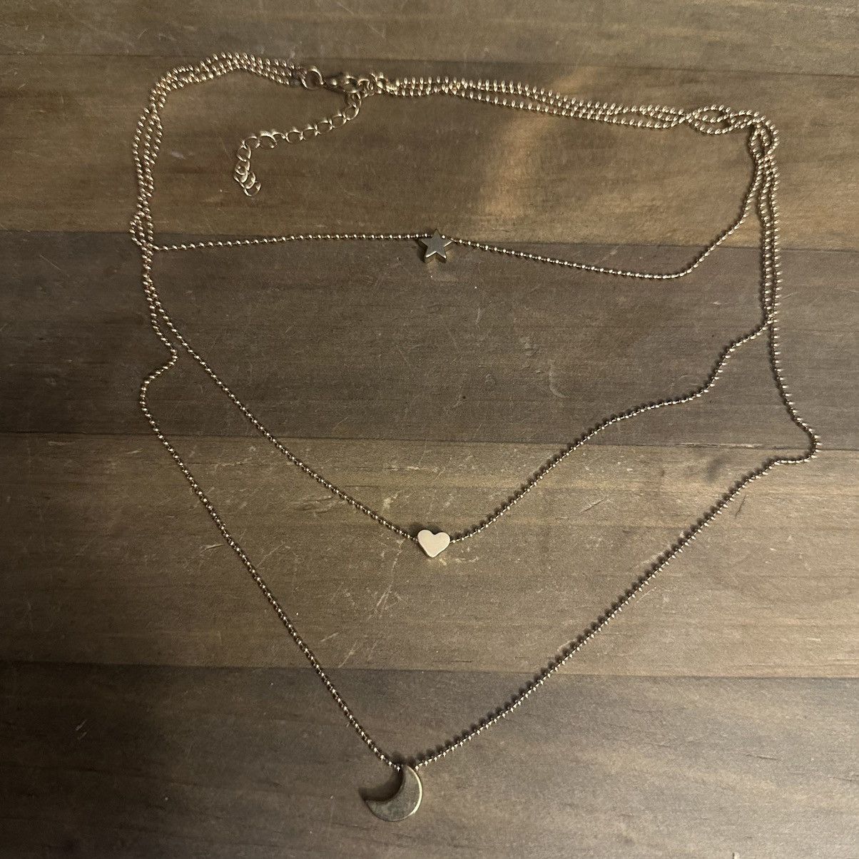 Other Layered star, heart and crescent moon necklace Size ONE SIZE - 2 Thumbnail