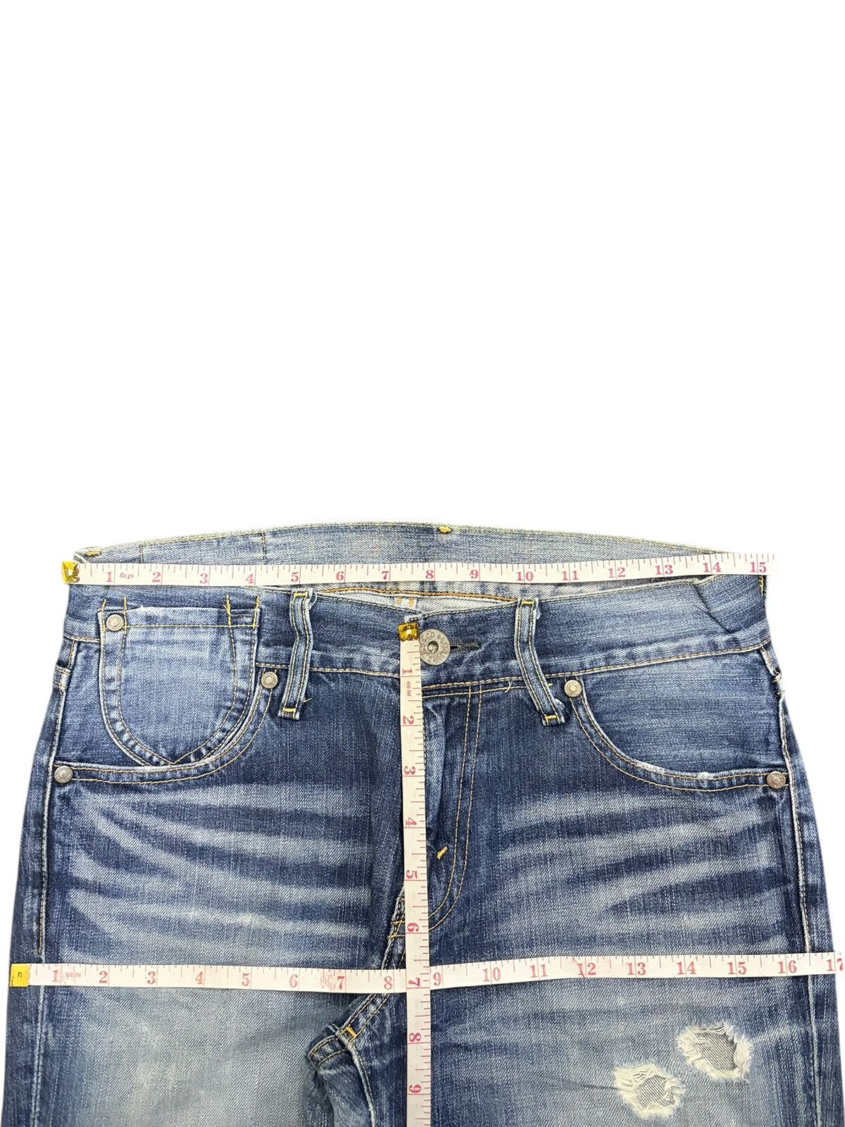 Levi's Vintage 90s Levis 502 Faded Wash Distressed Jeans Size 30" / US 8 / IT 44 - 6 Thumbnail