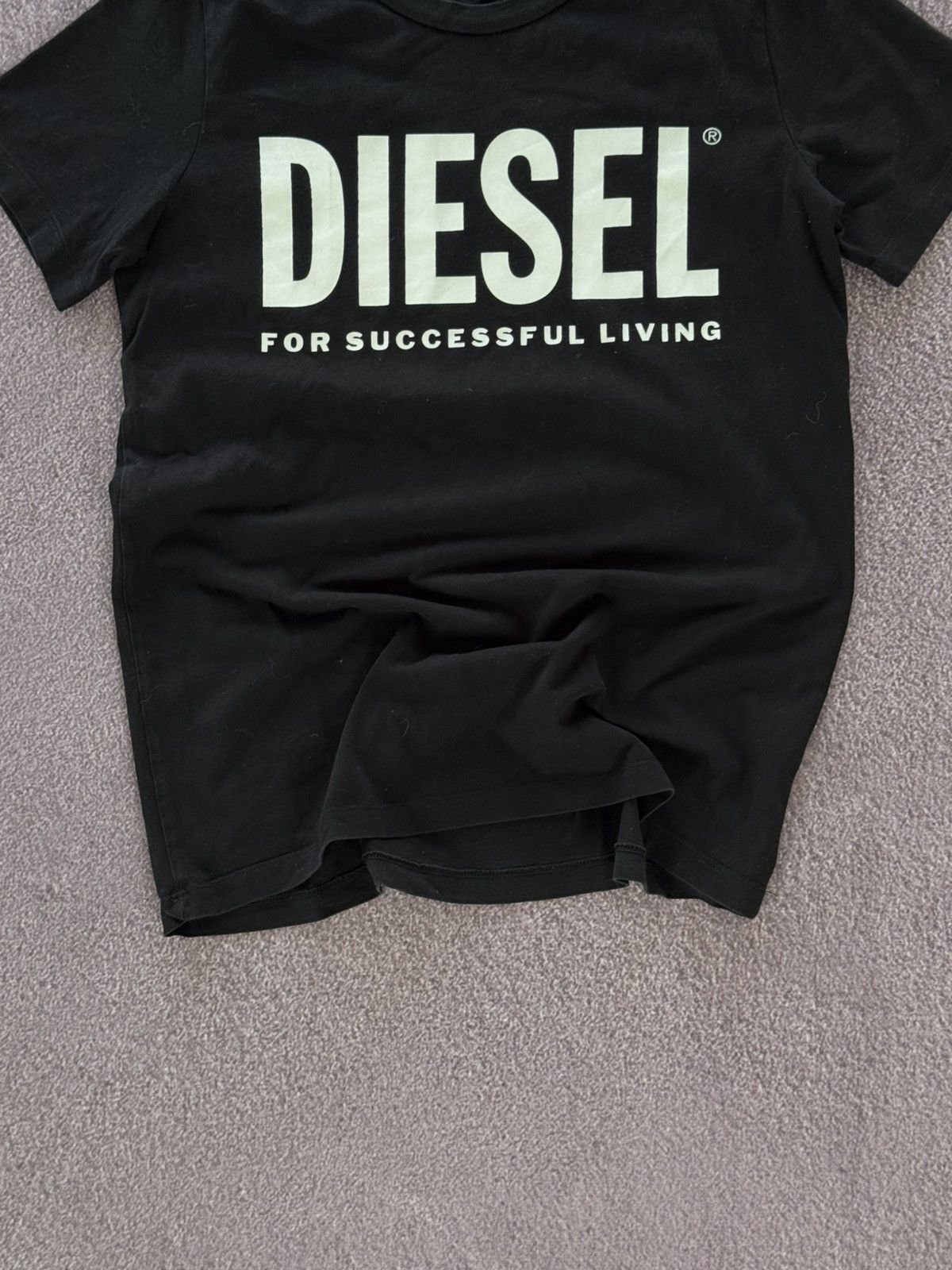 Diesel Diesel Y2K 2020’s Glamour Big Logo Luxury T-Shirt Size M / US 6-8 / IT 42-44 - 3 Thumbnail
