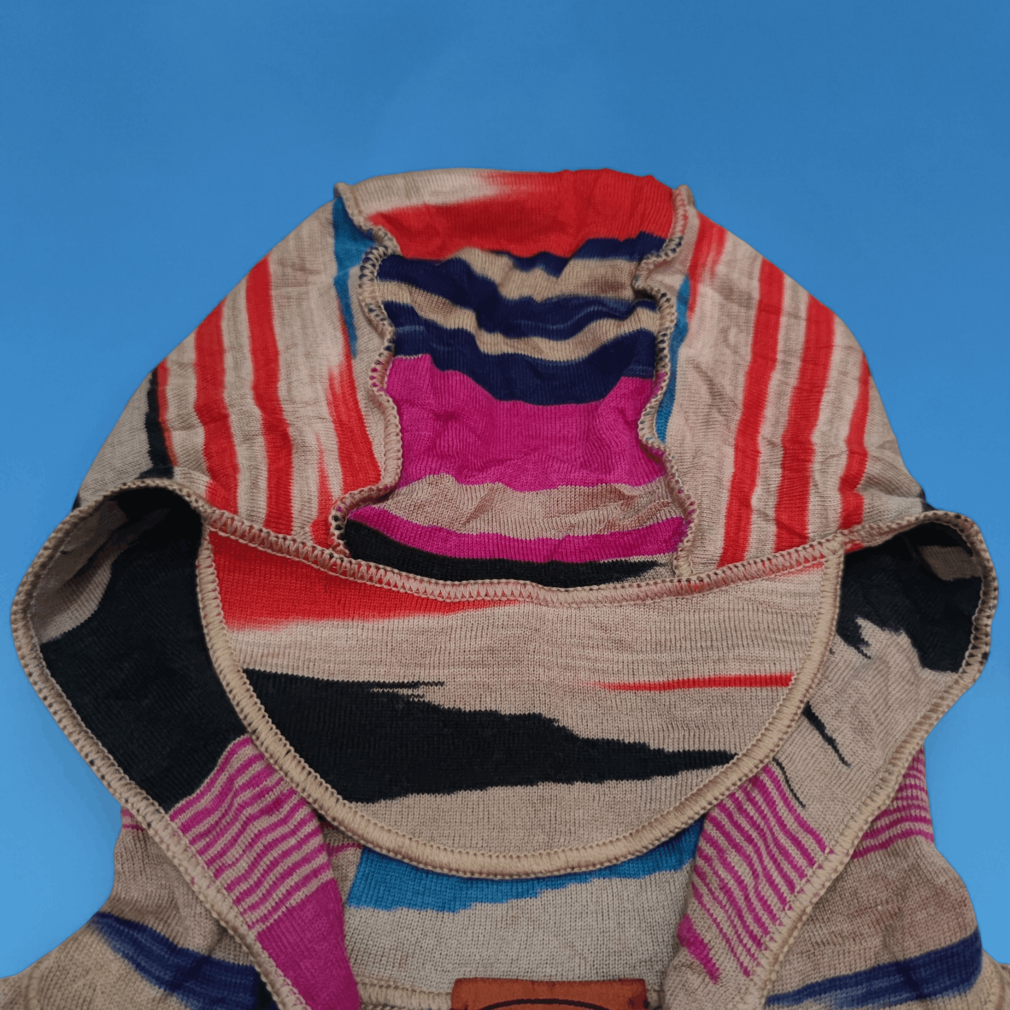 Missoni Rare!! Missoni Nice Design Wool Zip Hoodie Size M / US 6-8 / IT 42-44 - 3 Thumbnail
