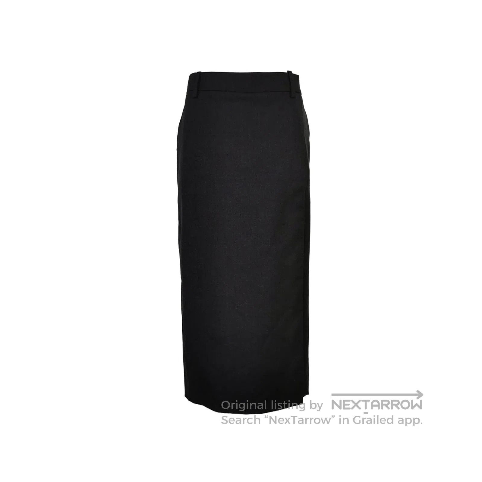 Prada Prada Classic Black Wool Midi Skirt . Size 39" - 1 Thumbnail