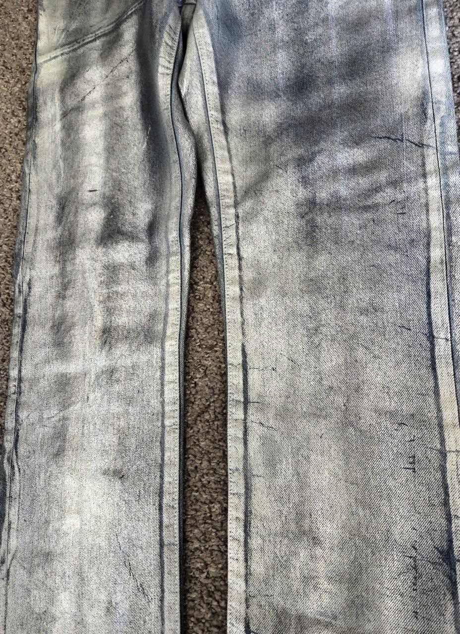 Dior Dior Silver Waxed Rainbow Slim Denim Jeans Size US 28 / EU 44 - 2 Thumbnail