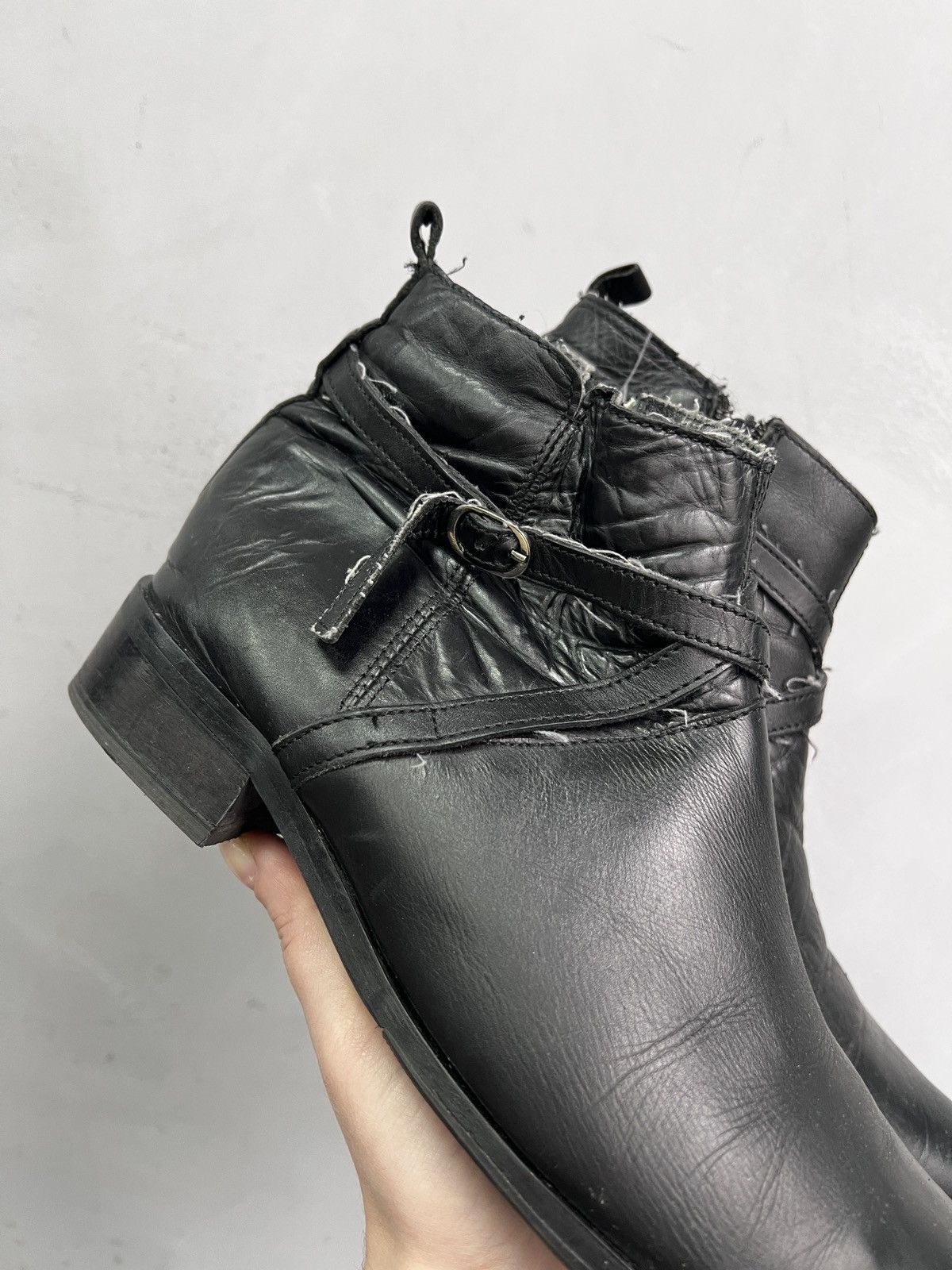 Other Leather Boots Black Streetwear Guidi Style y2k Size US 9 / EU 42 - 4 Thumbnail
