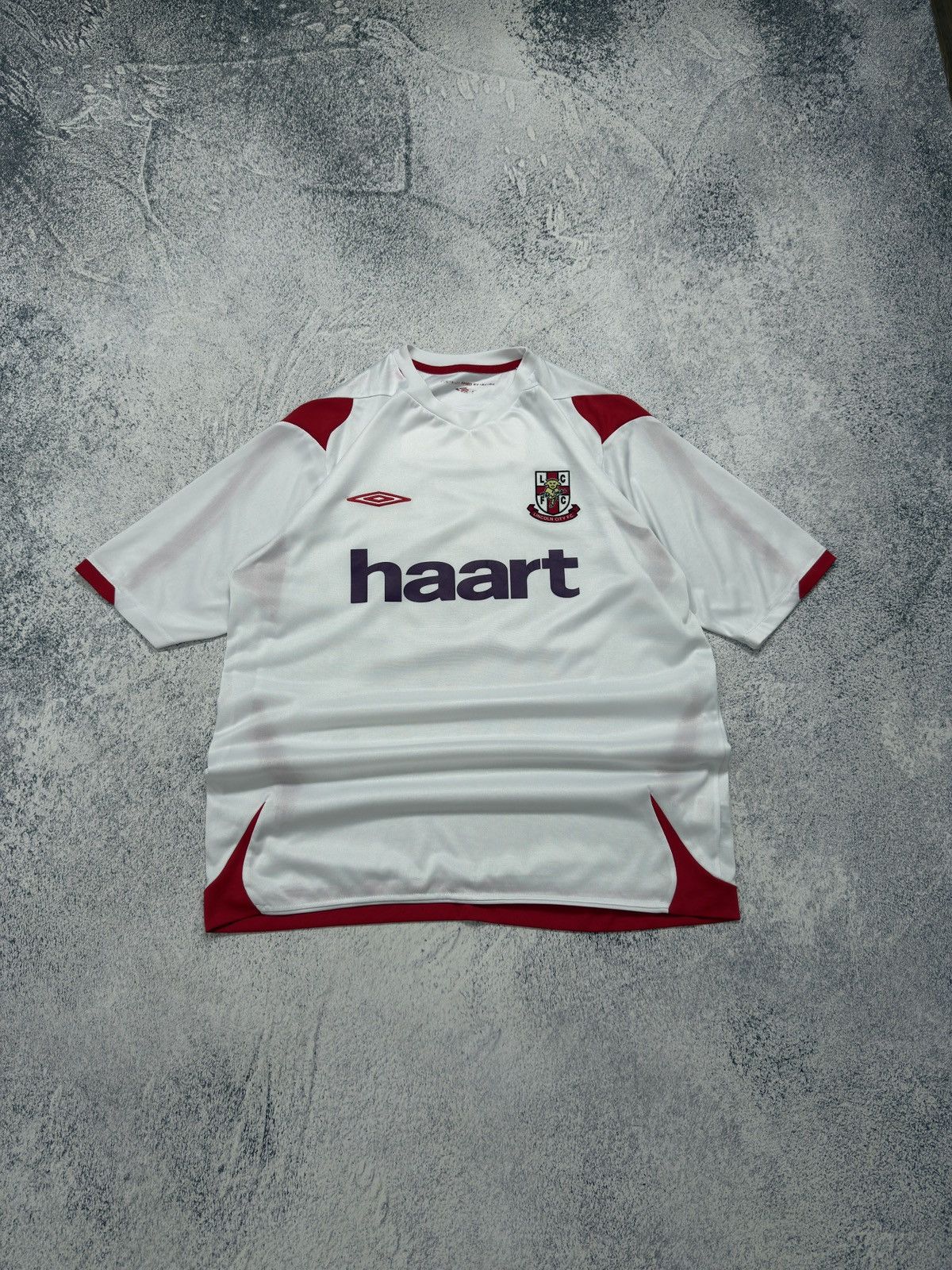 Umbro VTG UMBRO LINCOLN CITY FC 2008-2009 HOME FOOTBALL T-SHIRT Size US XL / EU 56 / 4 - 1 Thumbnail