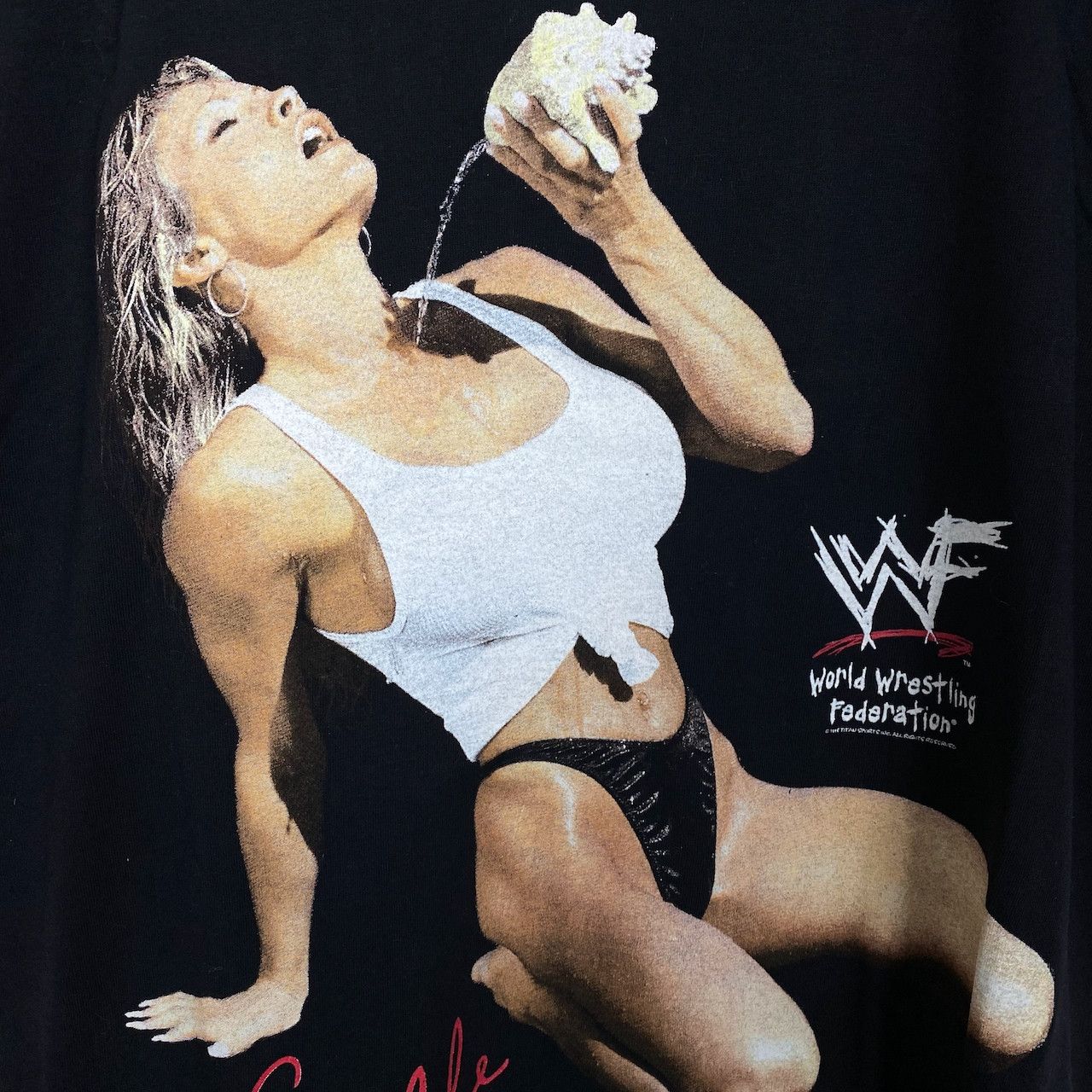 Vintage VINTAGE 1998 WWF SABLE TEE Size US L / EU 52-54 / 3 - 2 Thumbnail