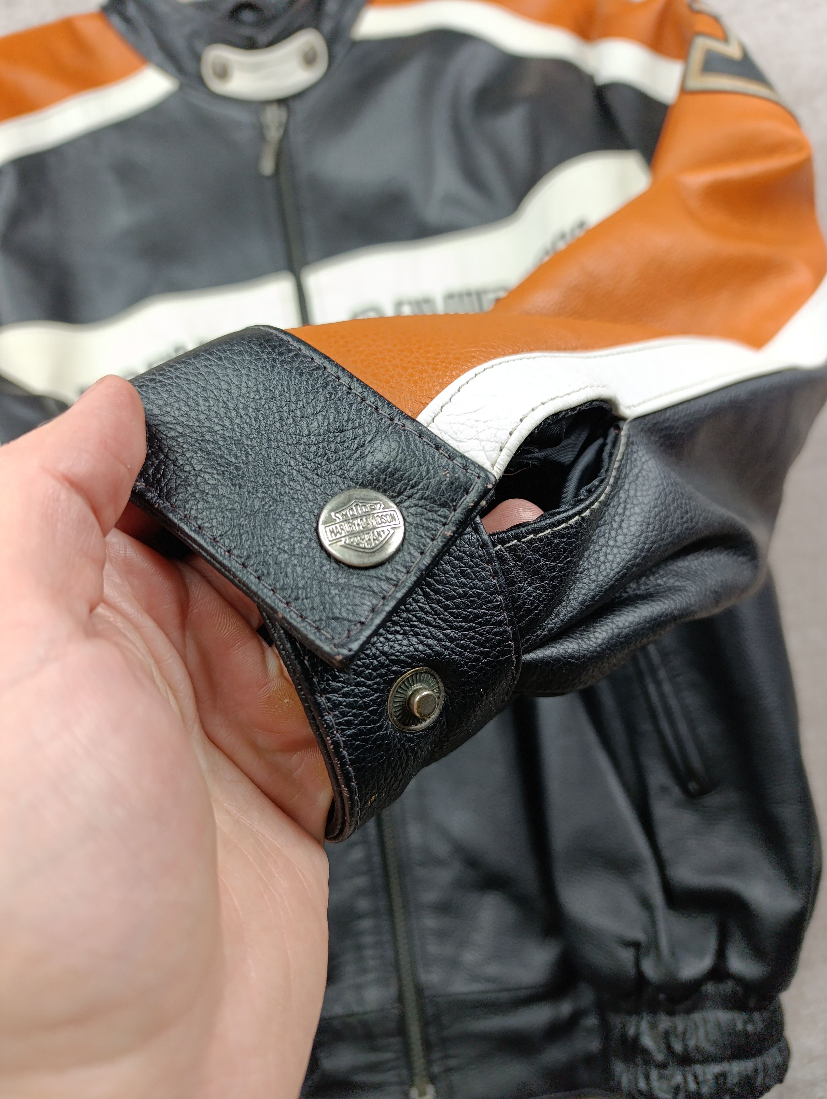Harley Davidson Harley Davidson Mens Vintage Leather Biker Jacket Size US M / EU 48-50 / 2 - 6 Thumbnail