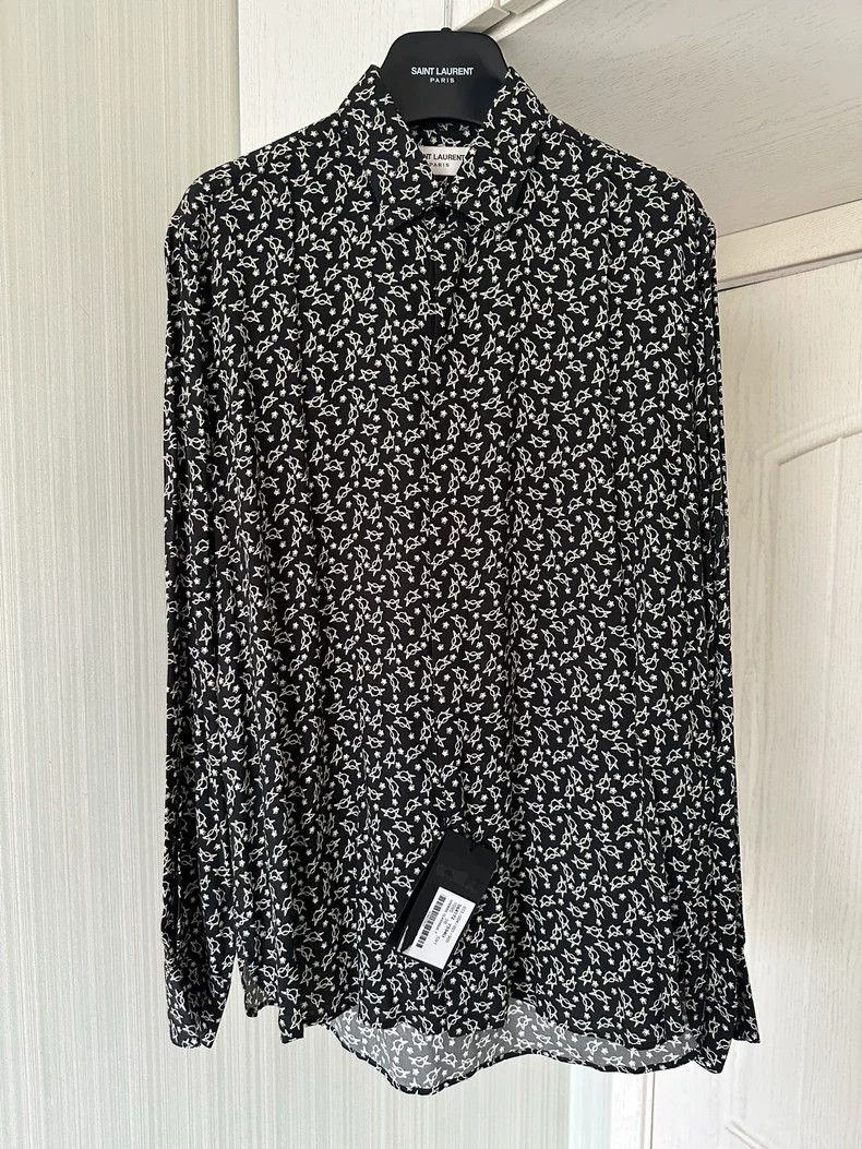 Saint Laurent Floral Print Shirt with Tags-dmc