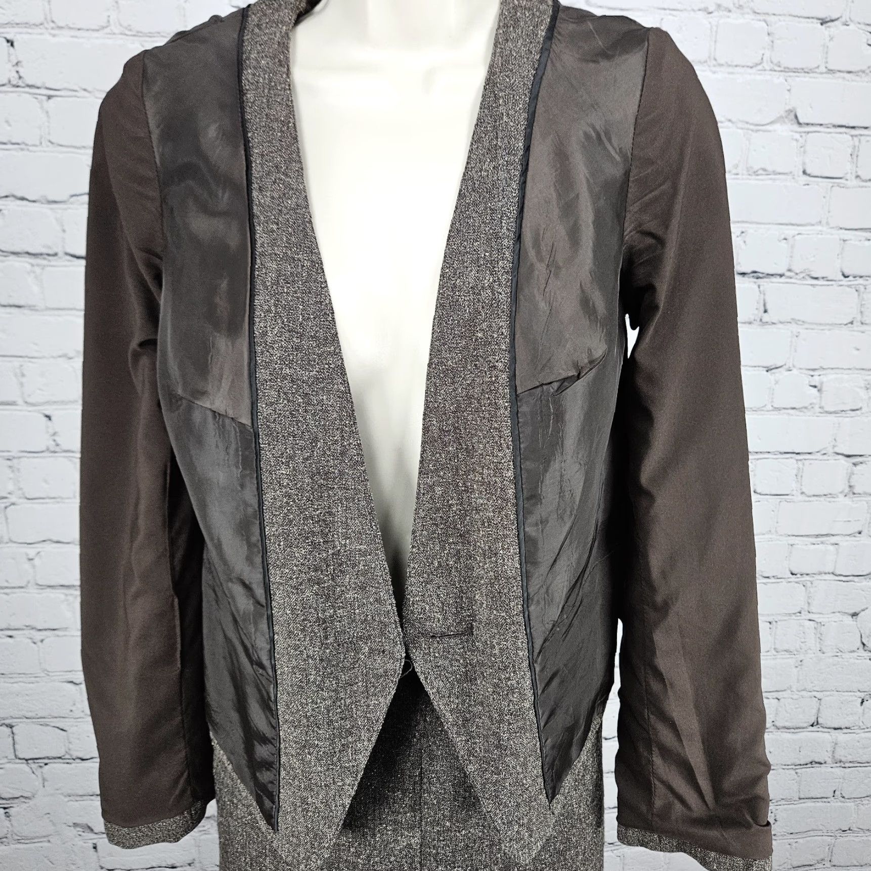 Worthington Worthington Brown 1 Button Jacket 2 Piece Slit Skirt Suit Set Outfit S Women Size 28" / US 6 / IT 42 - 6 Thumbnail