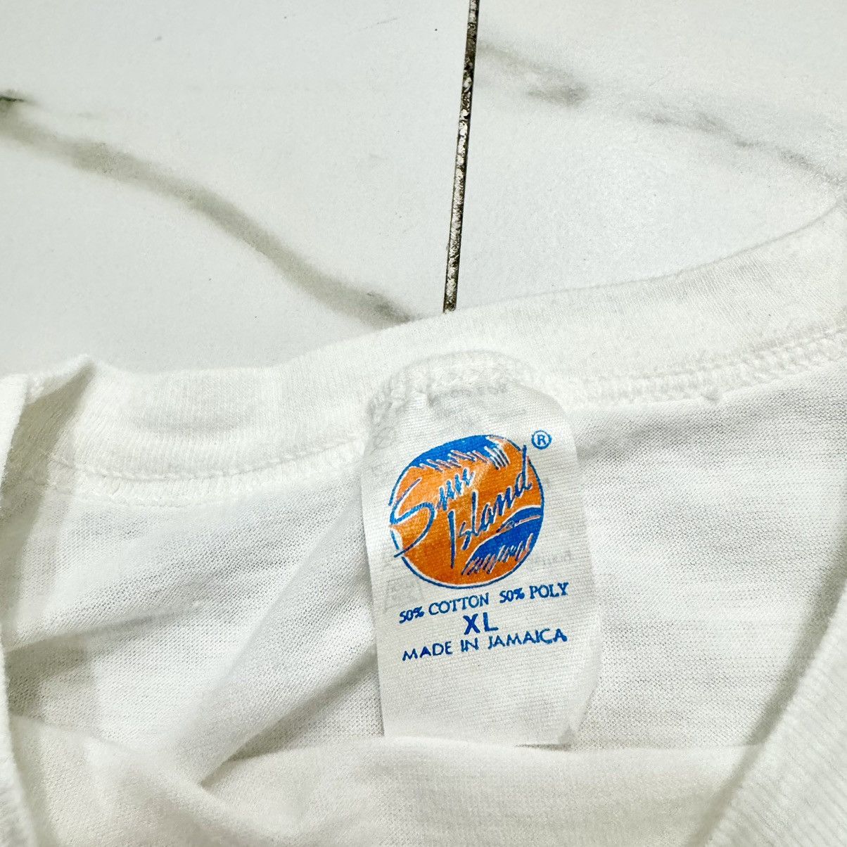 Vintage VINTAGE 80s JAMAICA REGGAE TEE! Size US L / EU 52-54 / 3 - 6 Thumbnail