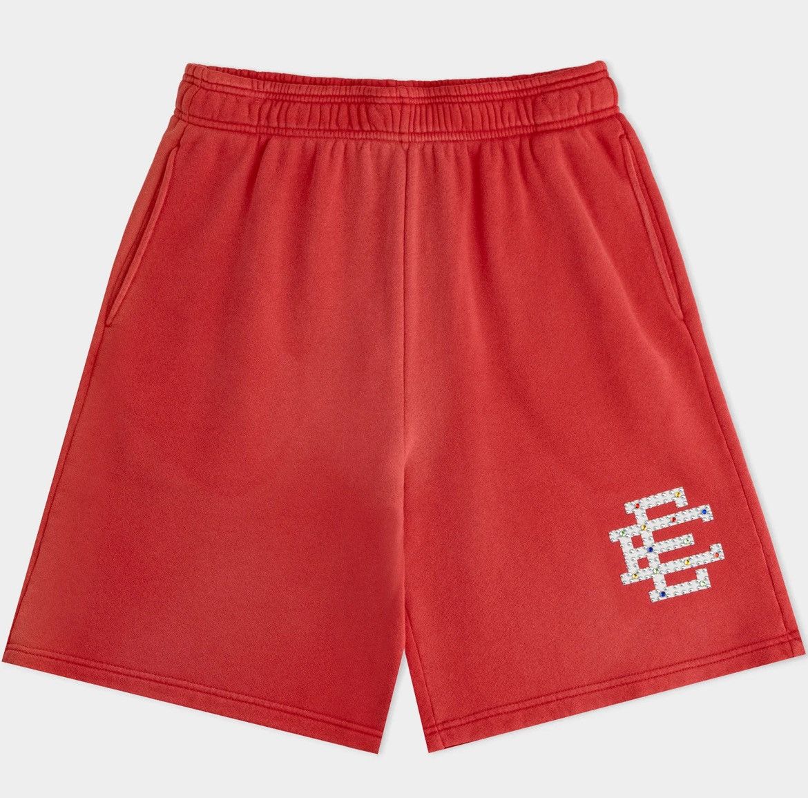 Eric Emanuel Eric Emanuel red rhinestone sweat shorts medium Size US 30 / EU 46 - 1 Thumbnail